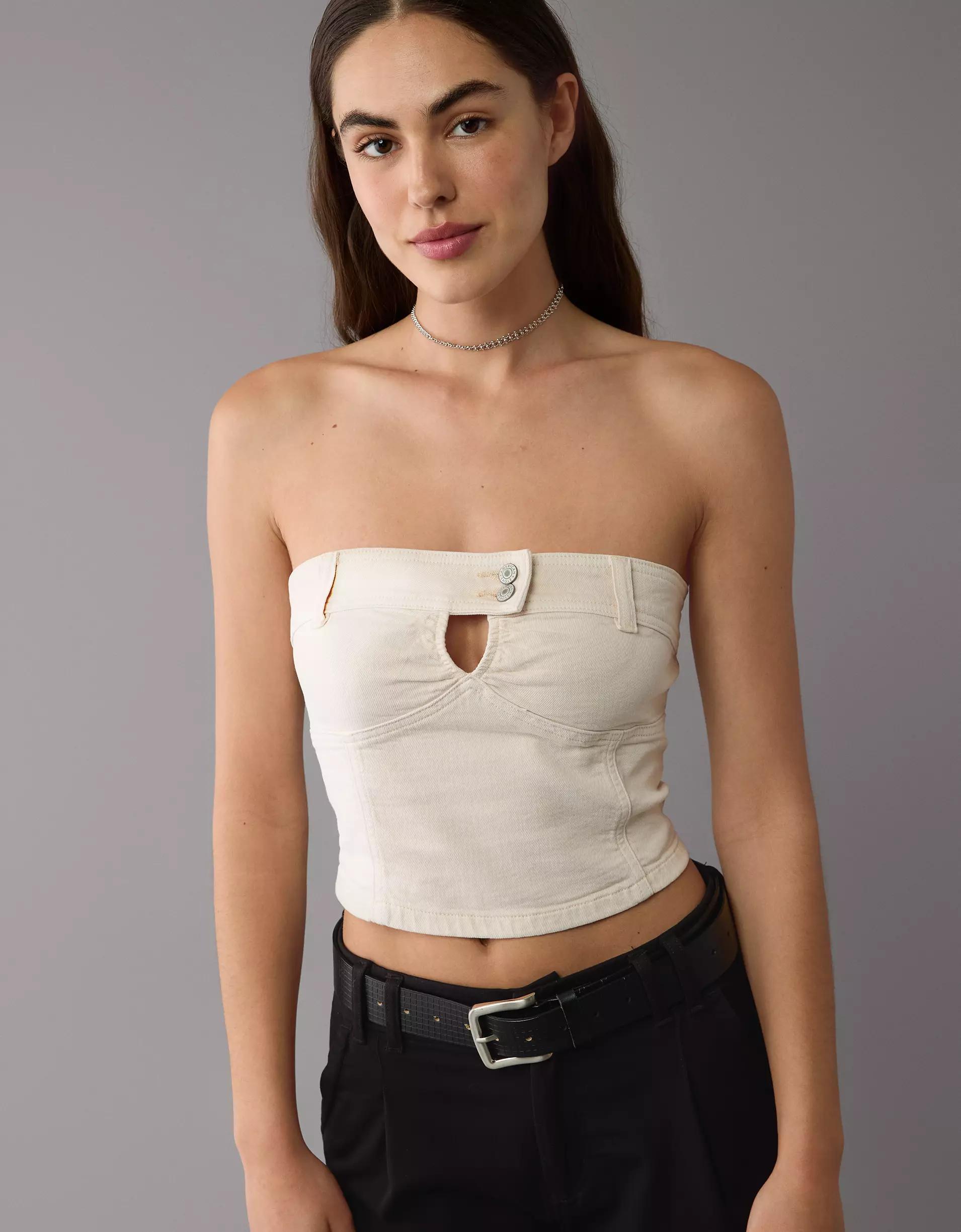 AE Denim Tube Top Product Image
