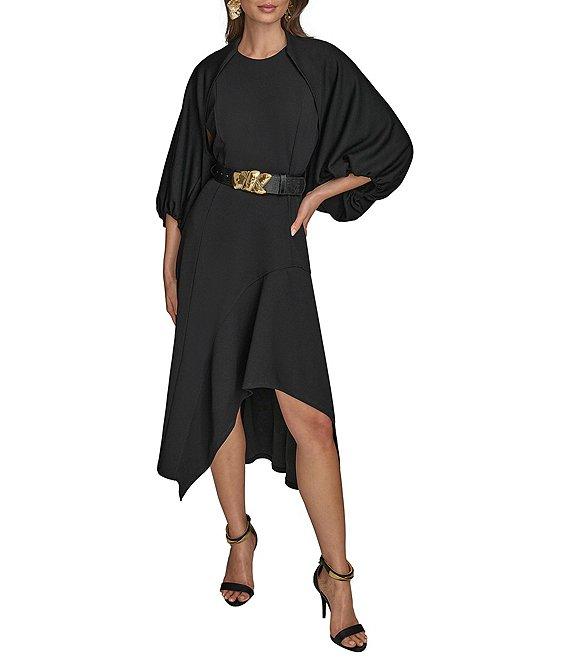 Donna Karan Scuba Open Front 3/4 Sleeve Shrug Product Image