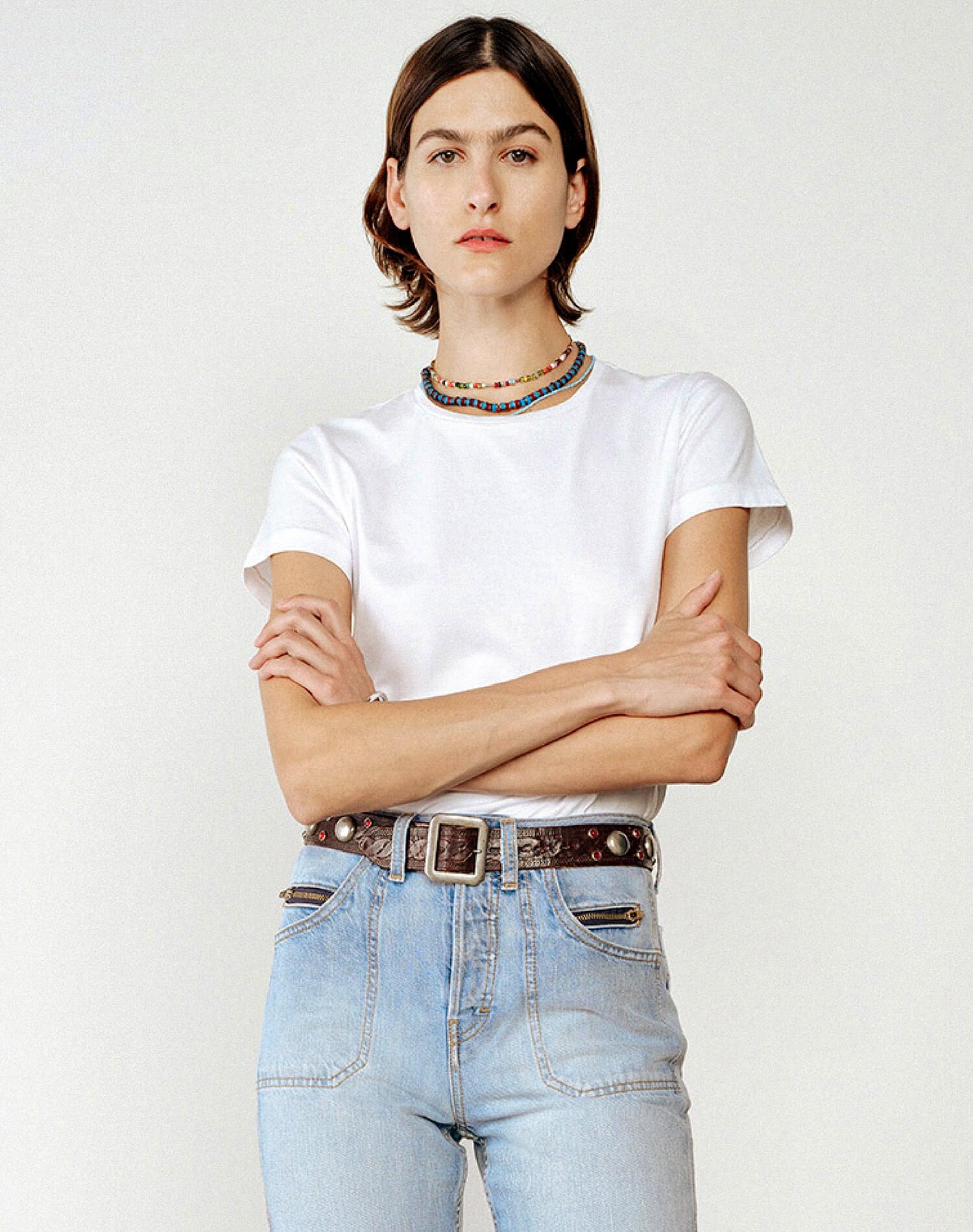 Hanes Heavyweight Classic Tee - Optic White Female Product Image