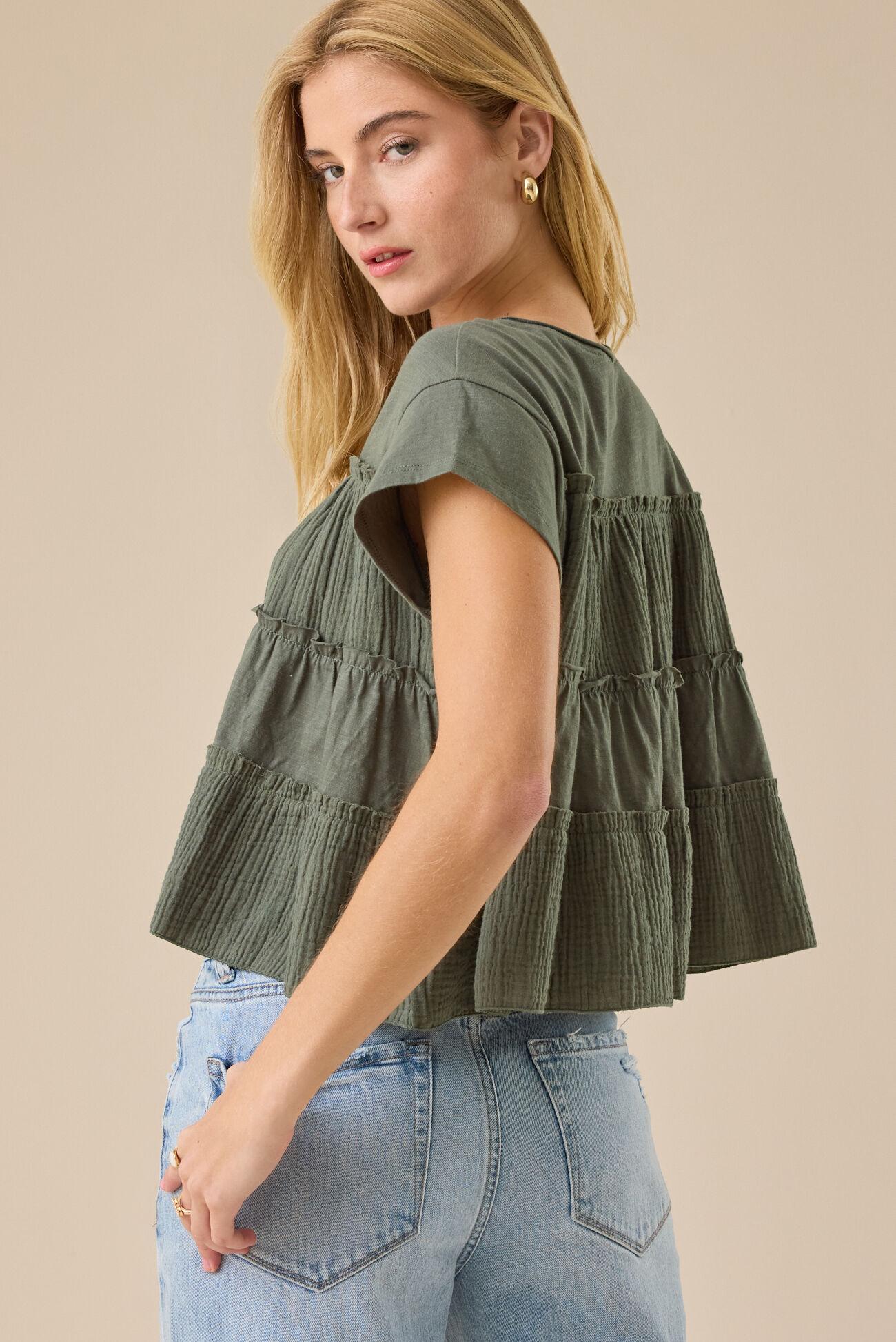 Rebecca Tiered Babydoll Top Product Image