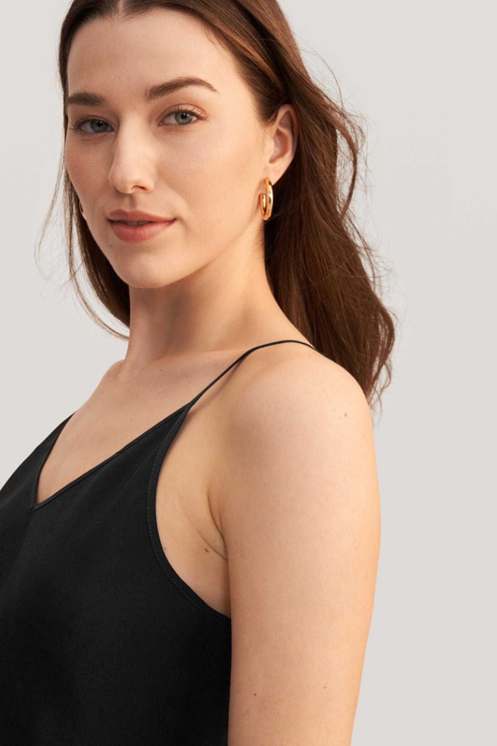 Gentle V Neck Silk Camisole Product Image