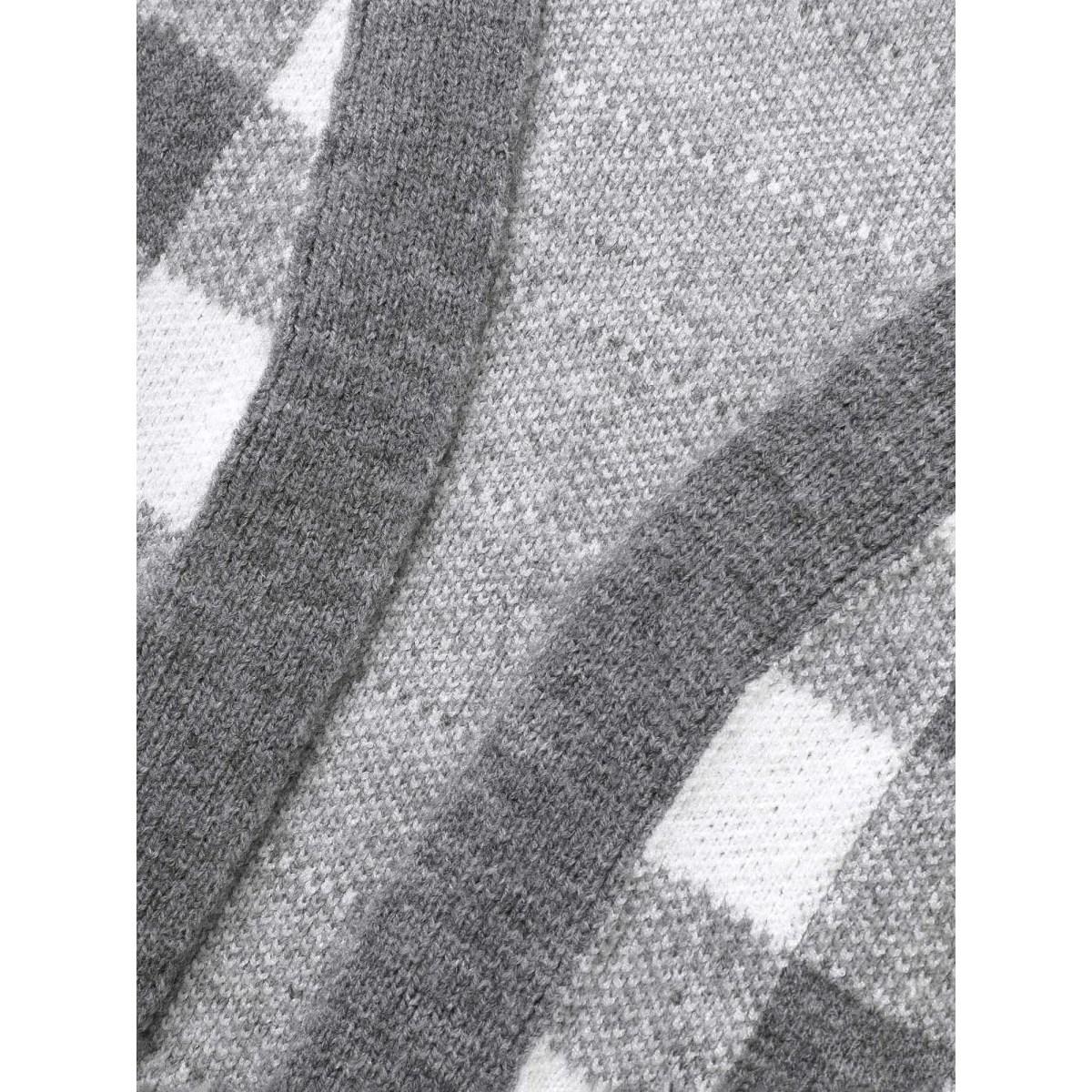 Plus Size Supersoft Essentials Plaid Drop Shoulder Cardigan DimGray Women Casual Loose Long Sleeve Everyday Cardigans BloomChic 26/4X Product Image