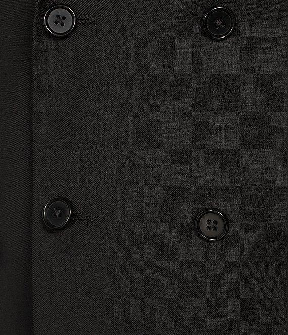 Hickey Freeman Classic Fit Flat Front Double-Breasted Solid Pattern 2-Piece Suit Product Image