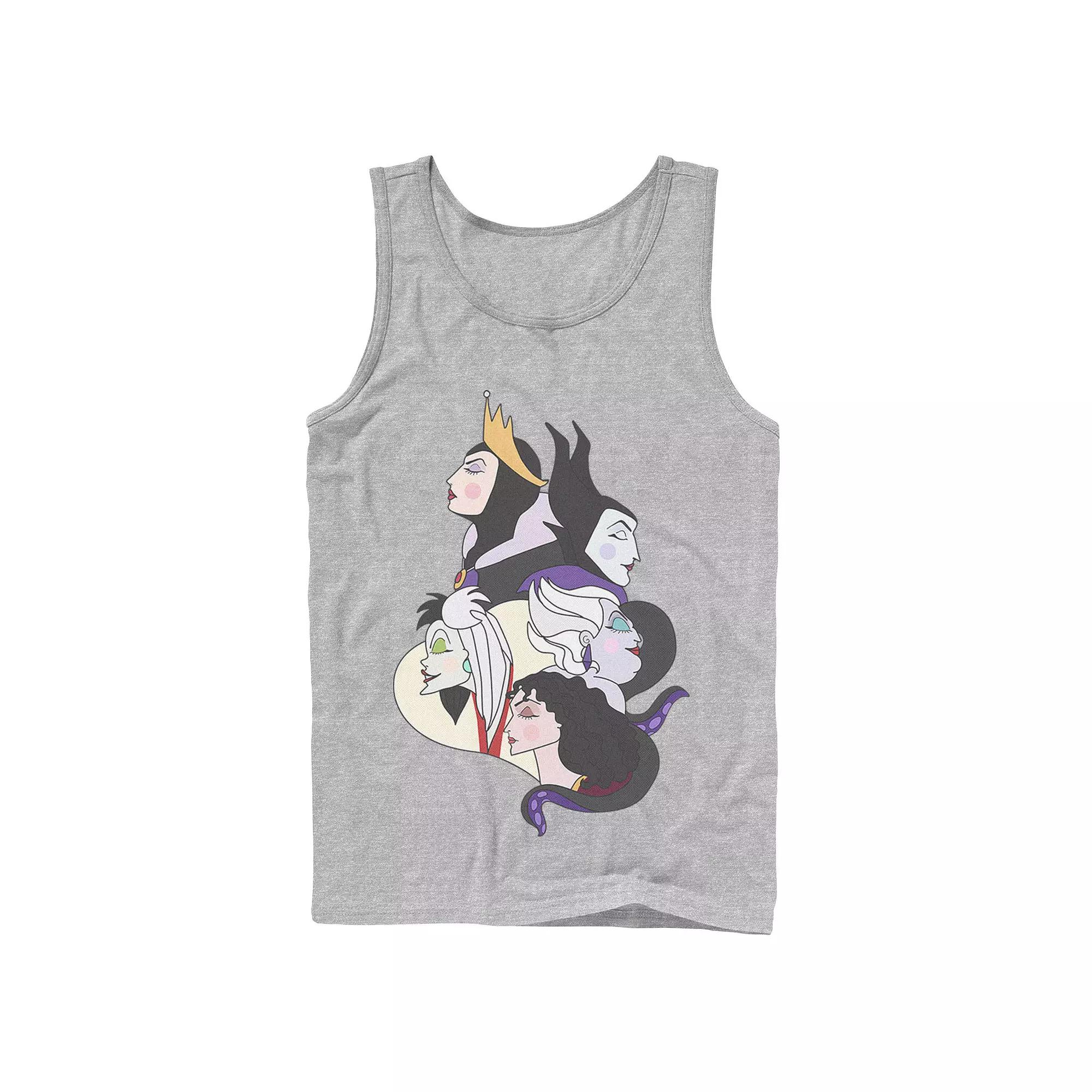 Men's Disney Villains Side Profile Group Shot Tank Top,  Product Image