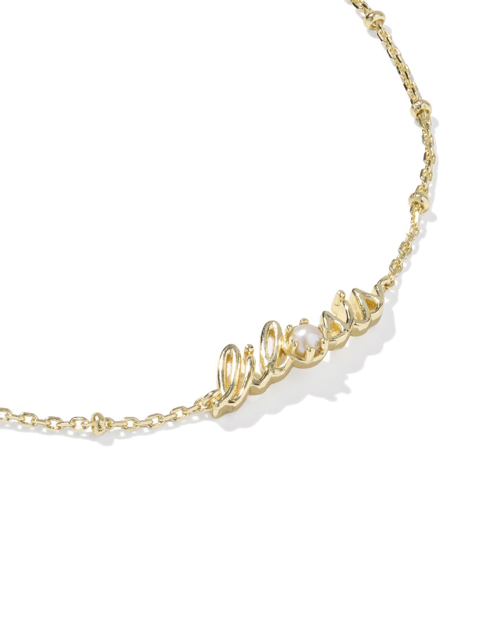 Lil Sis Gold Delicate Chain Bracelet Product Image
