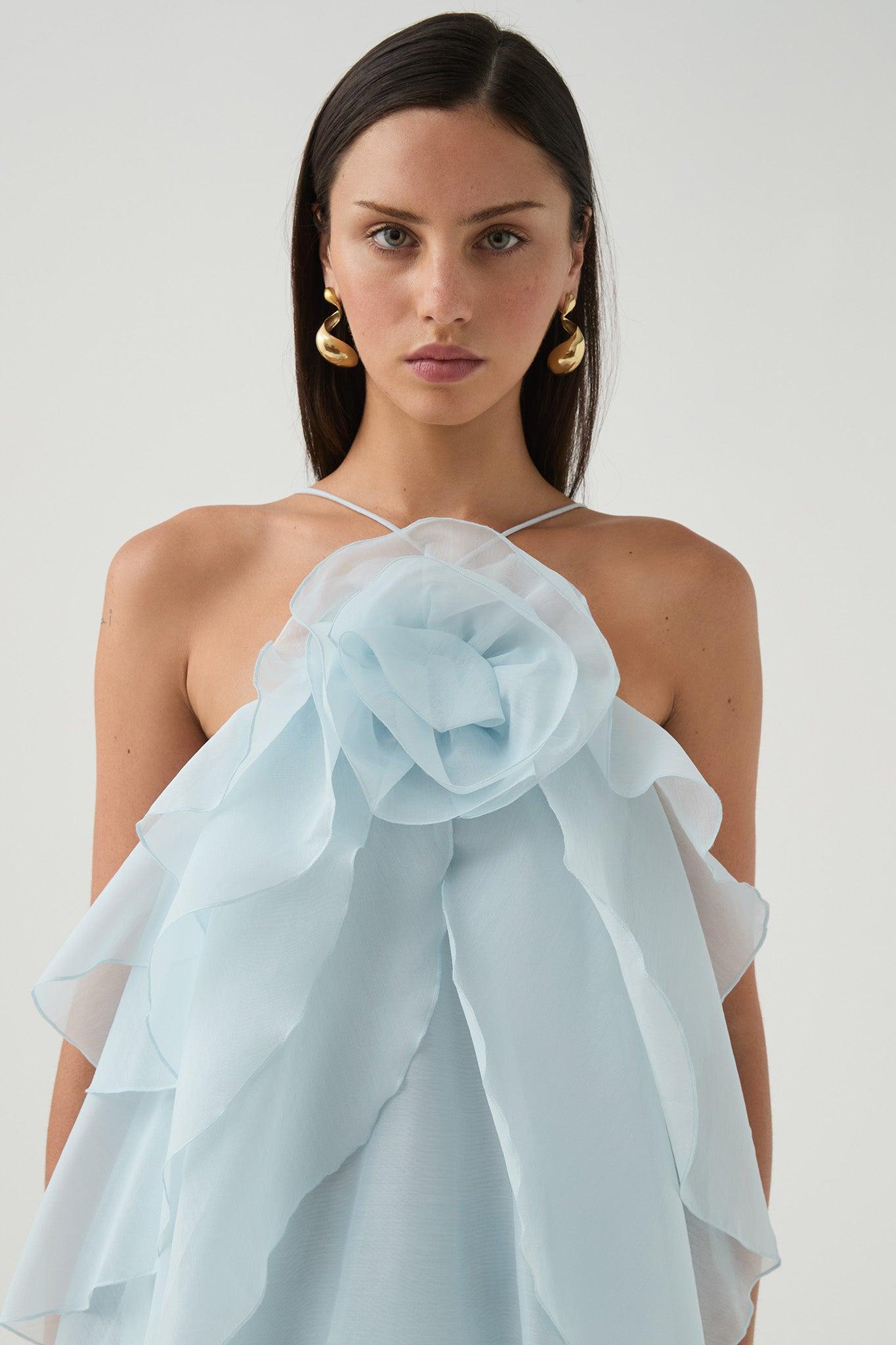 Pandorea Layered Top-SILVER BLUE / 12 Product Image