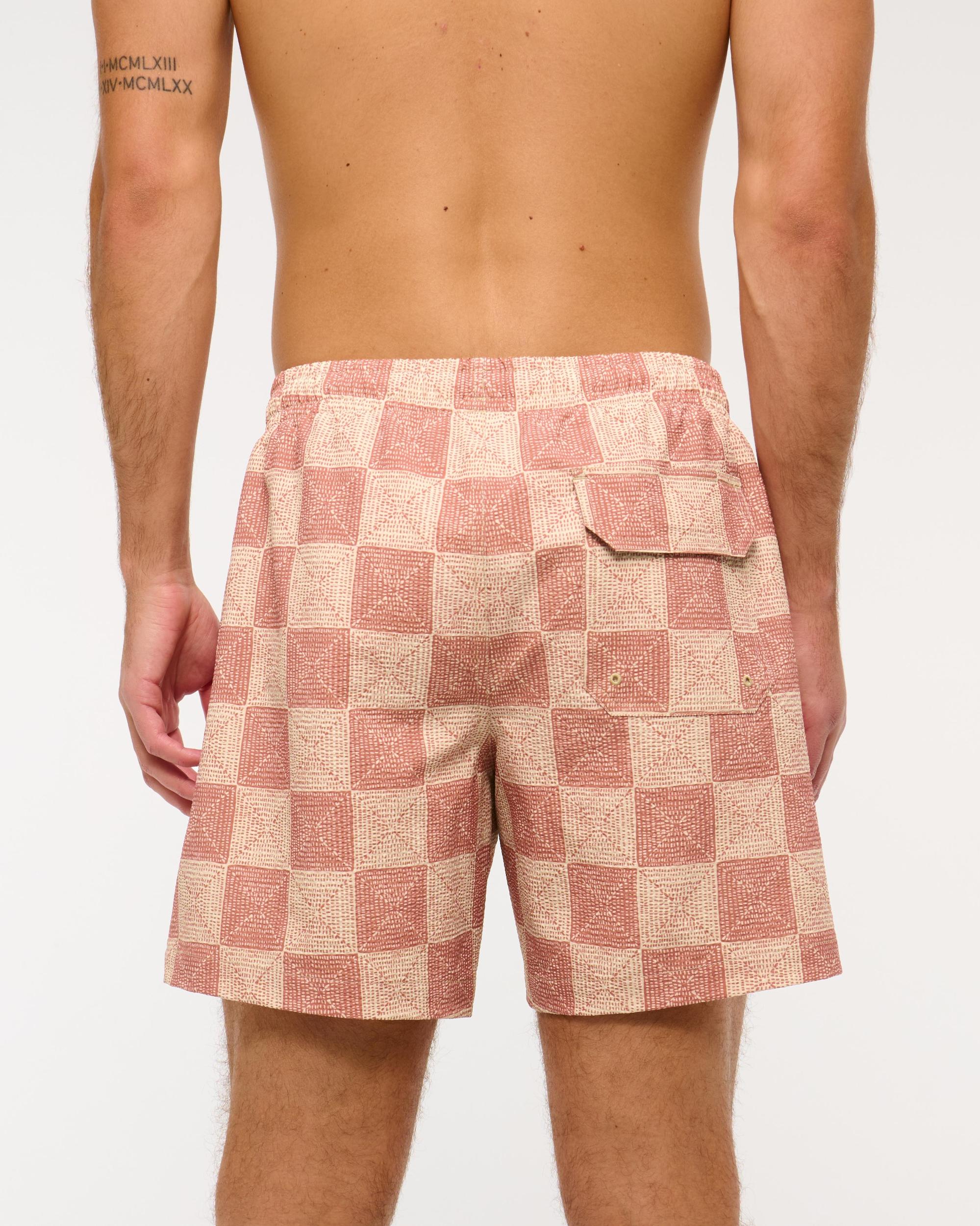Pull-On Seersucker Swim Trunk Product Image