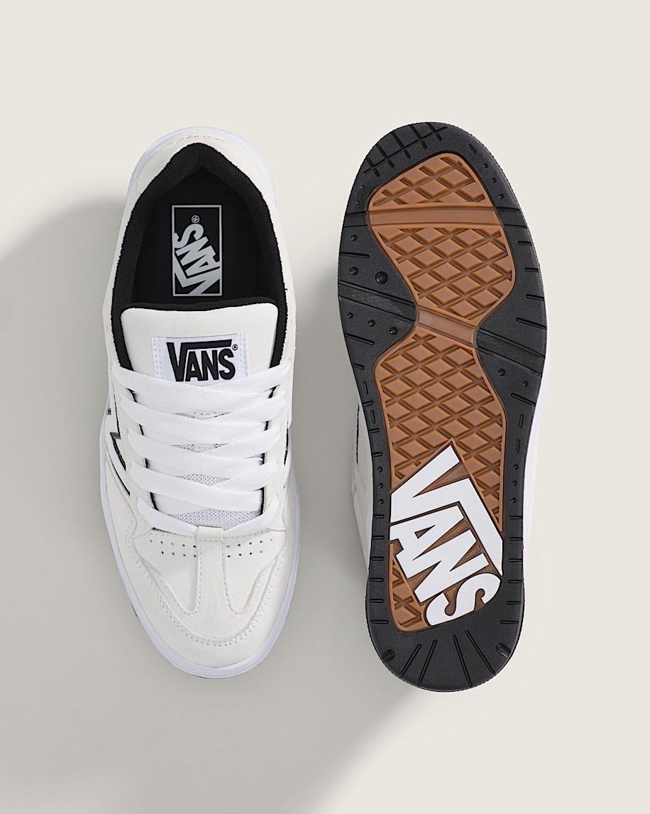 Upland Shoe in True White / Black| Vans US Product Image