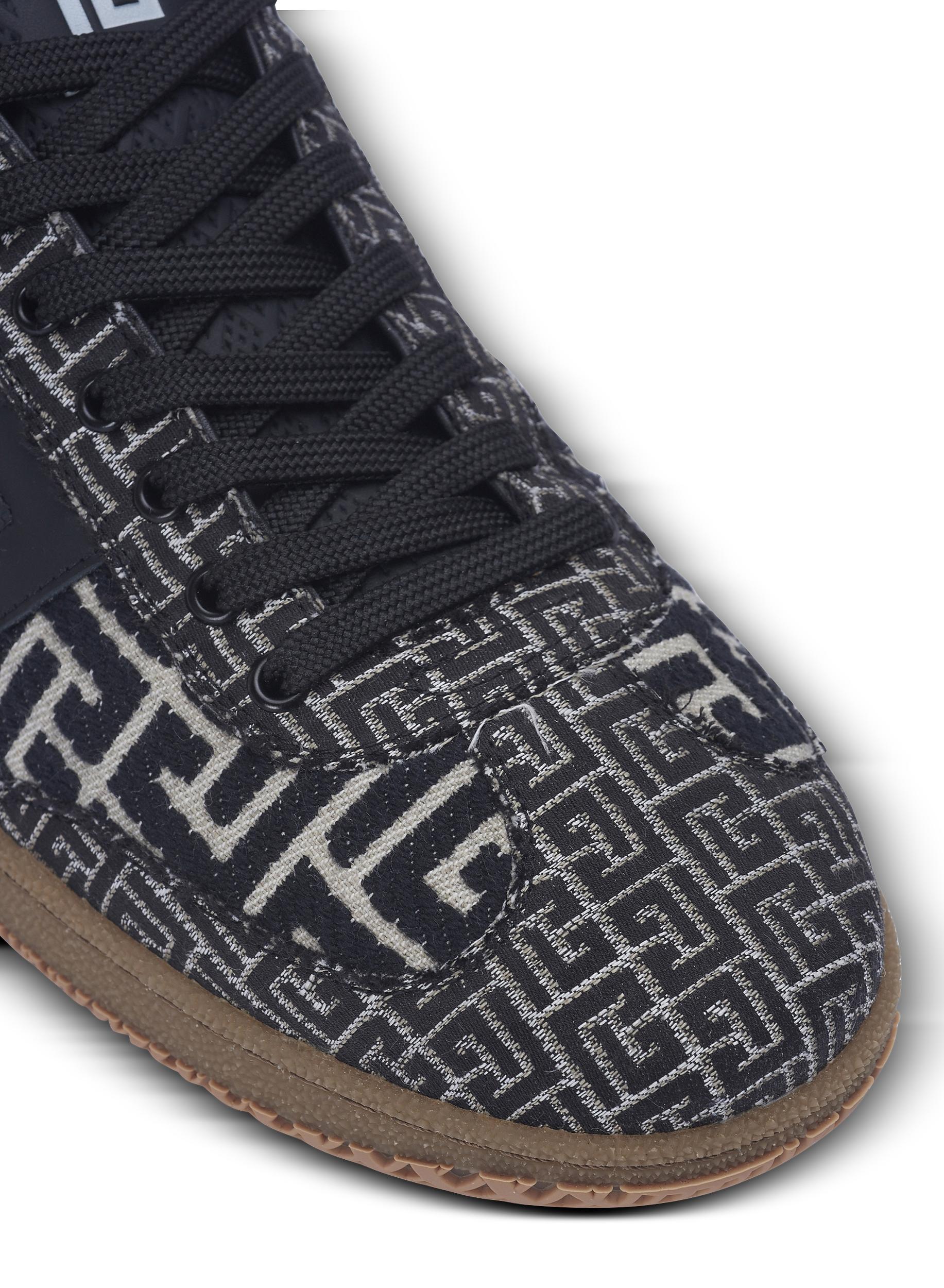 Balmain Swan trainers in PB Labyrinth jacquard Product Image