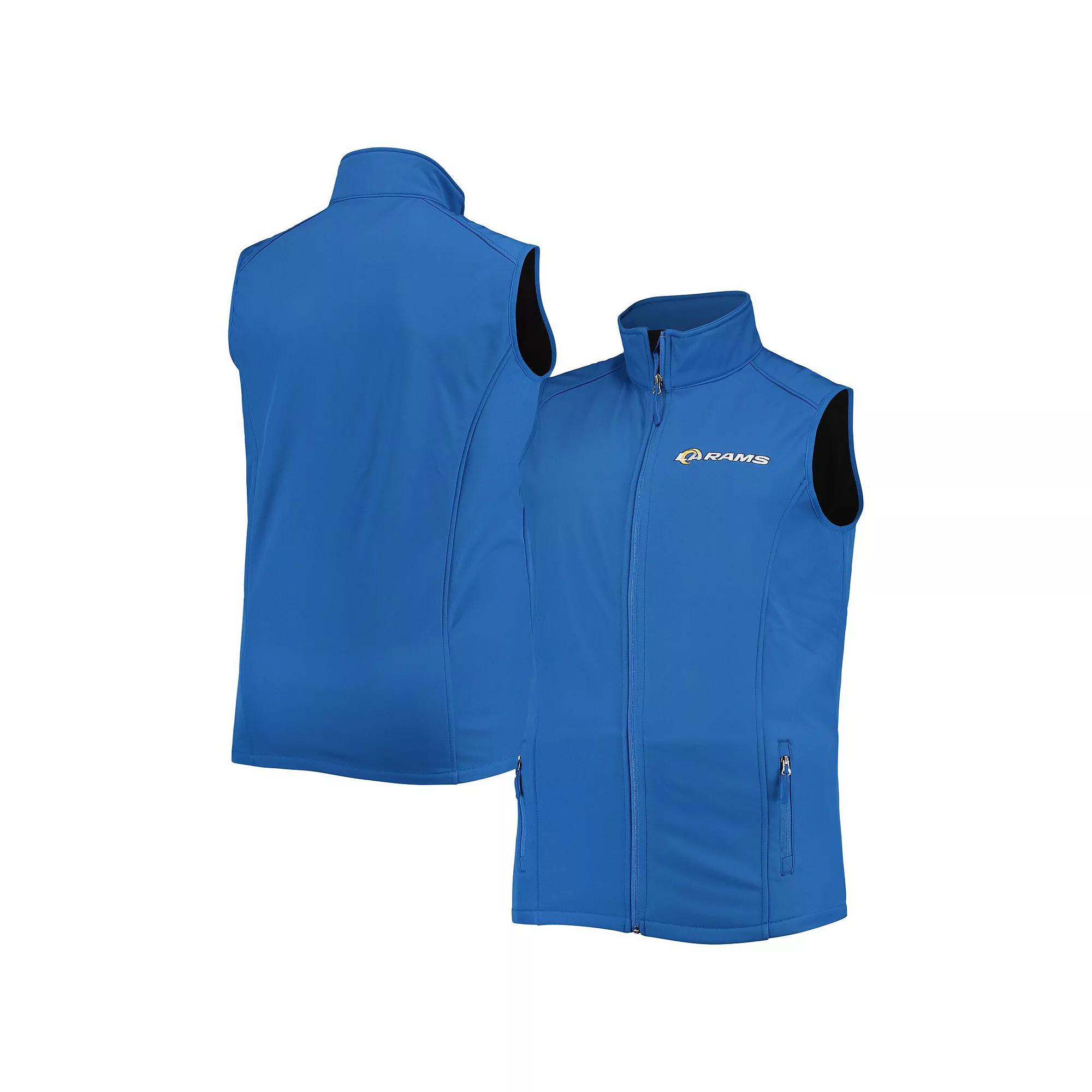 Men's Dunbrooke Royal Los Angeles Rams Big & Tall Archer Softshell Full-Zip Vest, Size: 2XLT, Blue Product Image