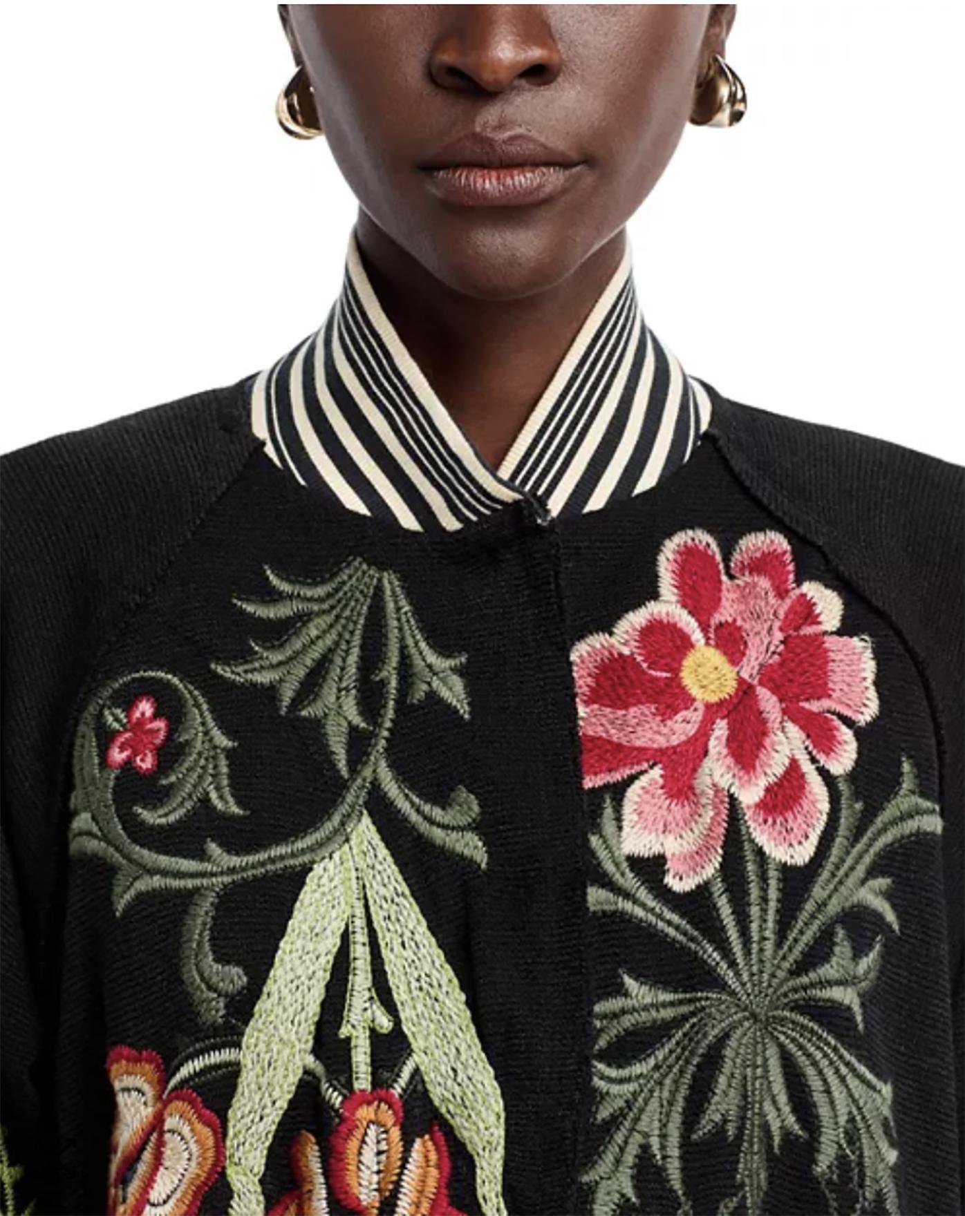 JOHNNY WAS Long Velvet Bomber Jacket-SALE Product Image