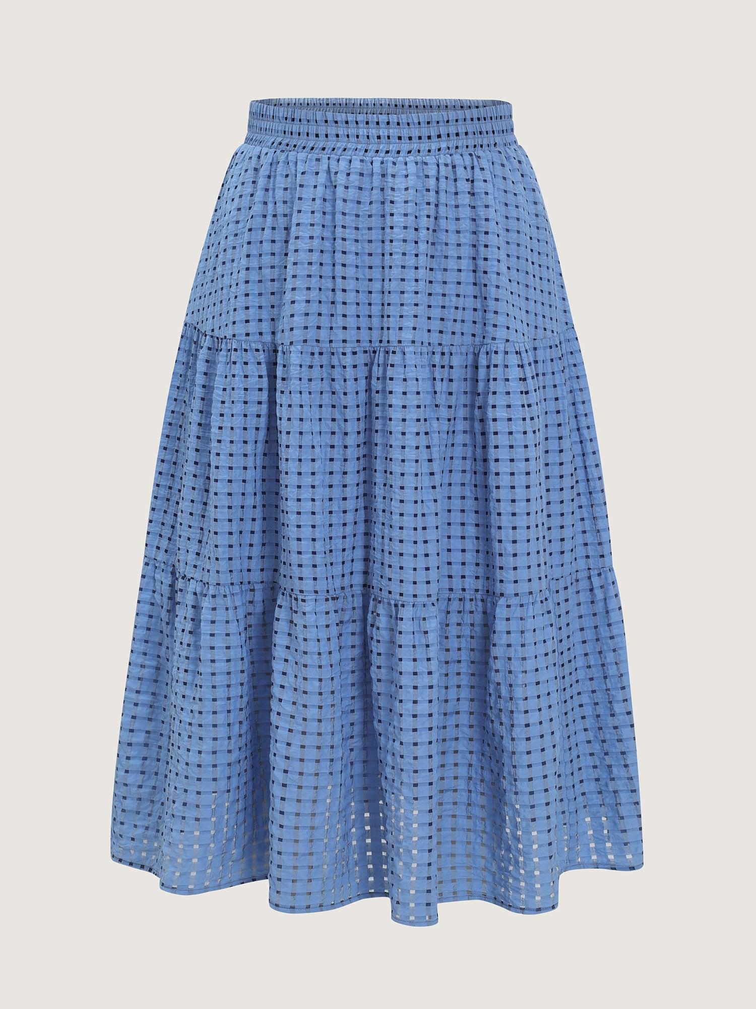 Polka Dot Pocket Flowy Maxi Skirt Female Product Image