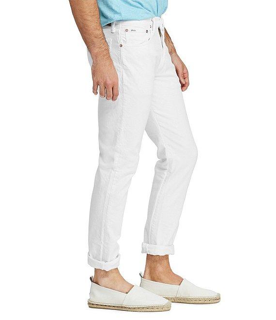 Polo Ralph Lauren Hudson White Varick Slim Straight Stretch Jeans Product Image