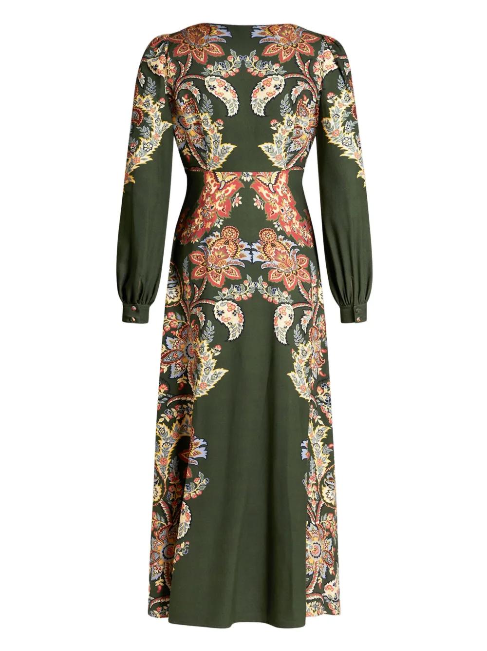 floral print twill dress Product Image