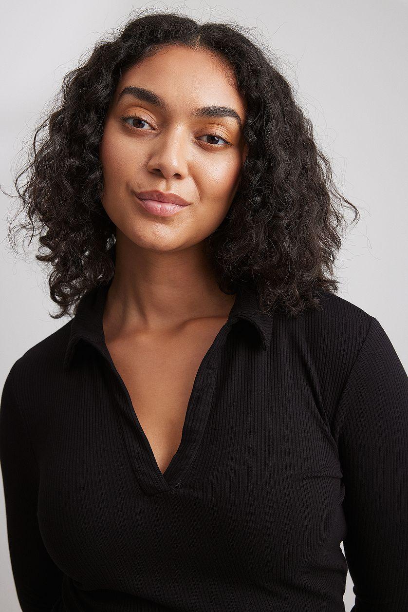 Collar Rib Top Product Image