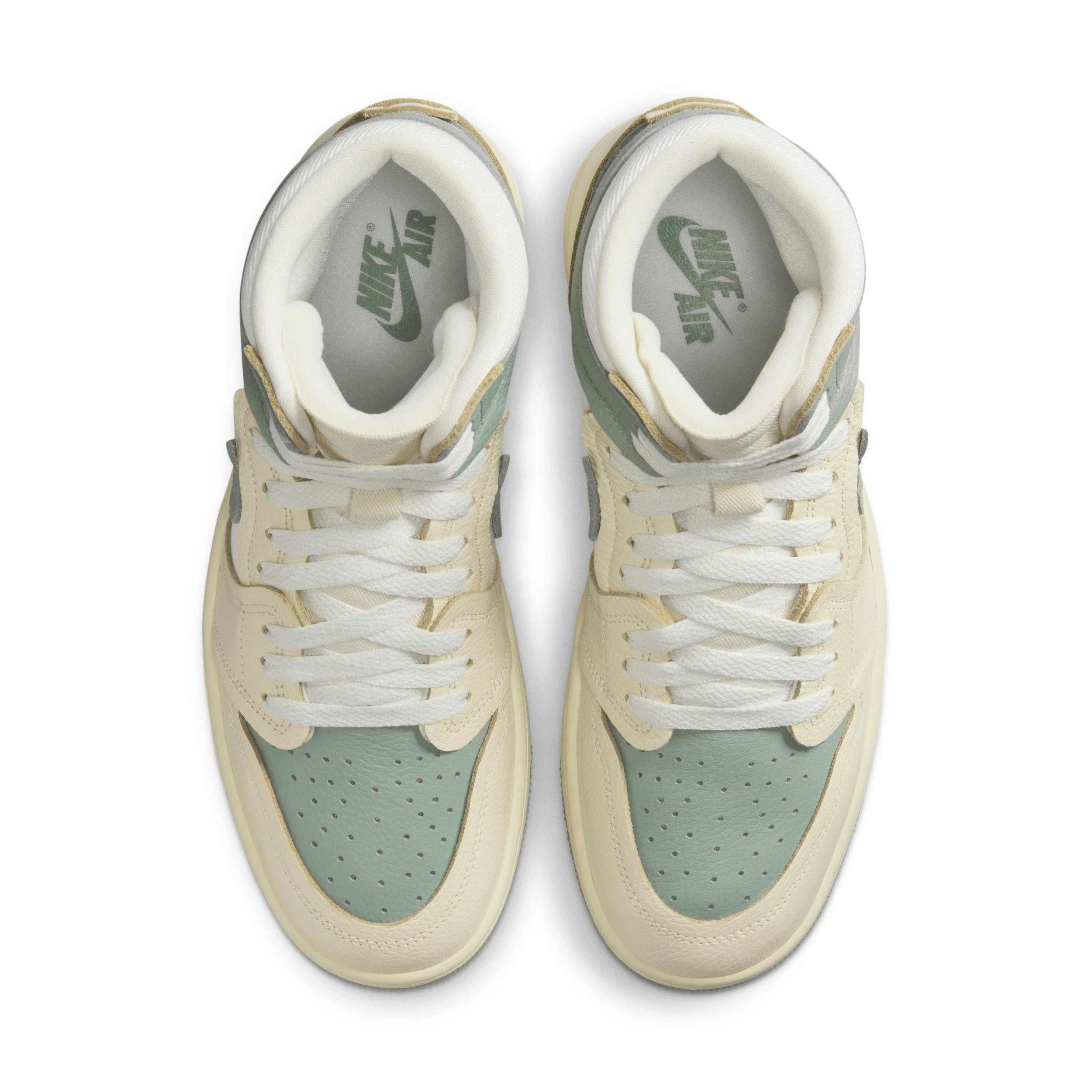 Jordan Womens Jordan Air Jordan 1 MM High - Womens Shoes Legend Sand/Jade Product Image