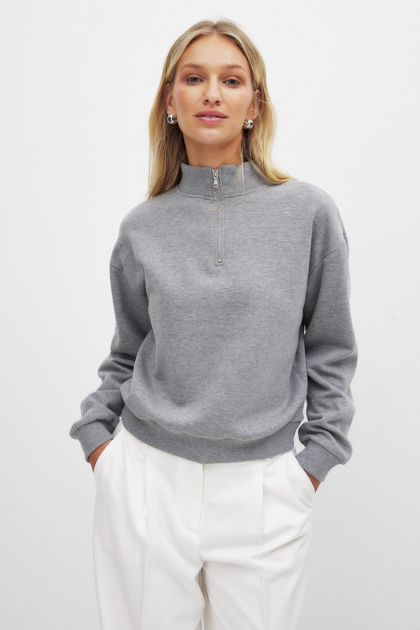 Zip Detail Sweatshirt Product Image