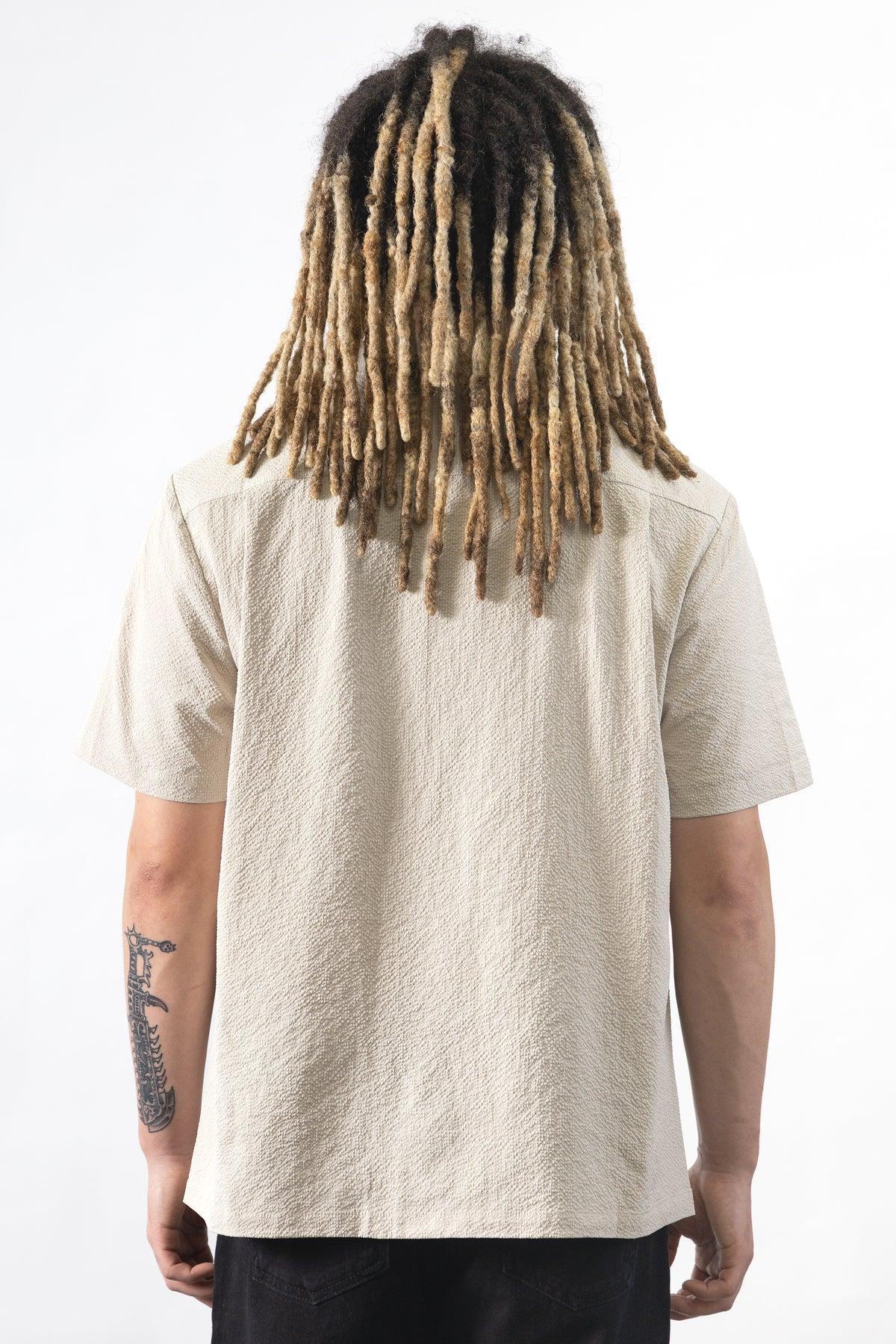 Blacksmith - Seersucker Resort Shirt - Dove Product Image