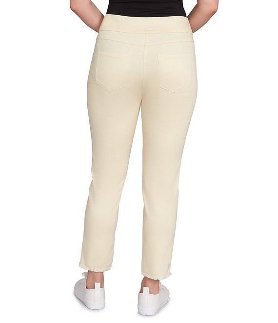 Ruby Rd. Tencel™ Lyocell Frayed Hem Pull-On Ankle Pants Product Image