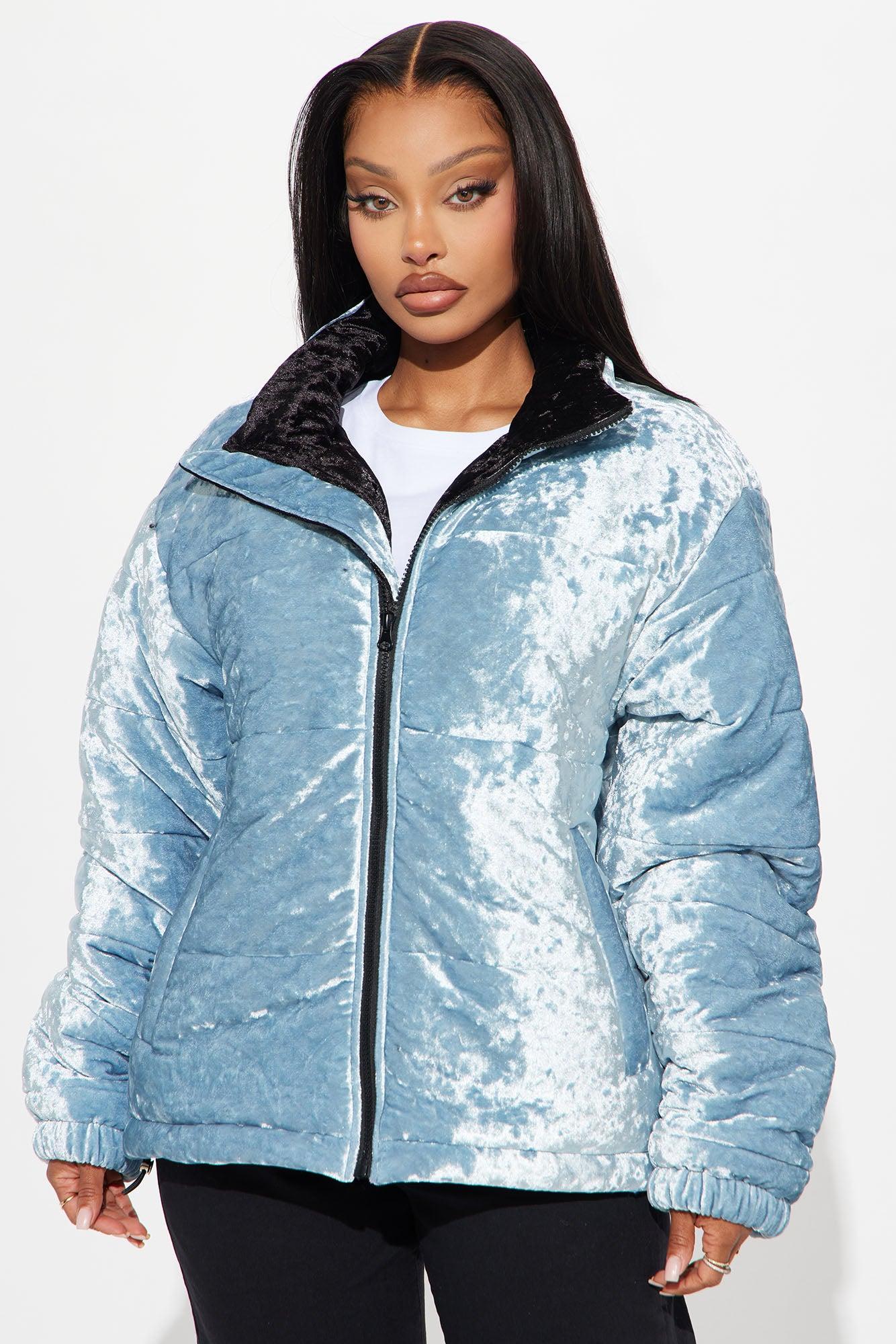 Jasmine Puffer Jacket - Light Blue Female Product Image