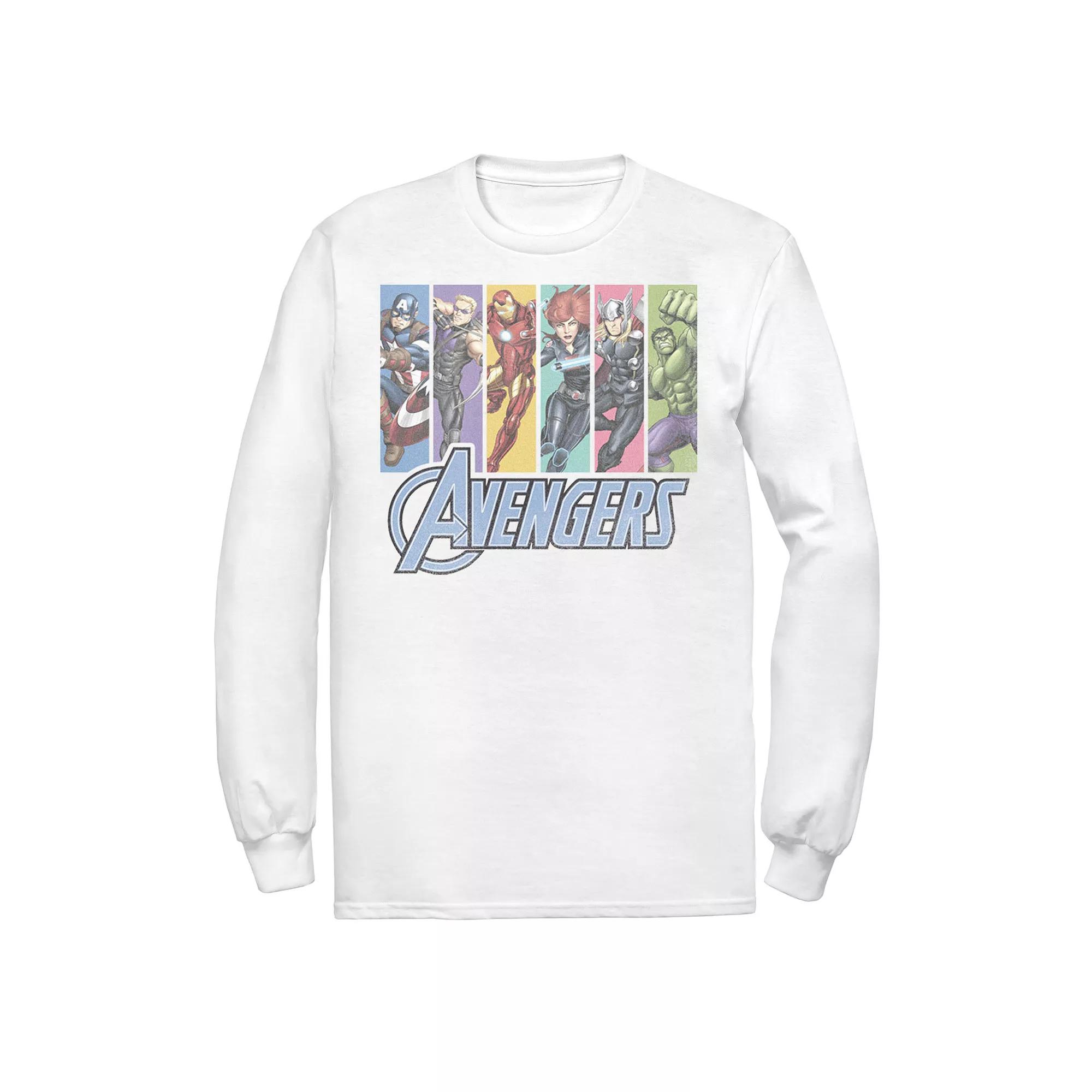 Men's Marvel Avengers Unite Pane Tee, Size: XL, White Product Image