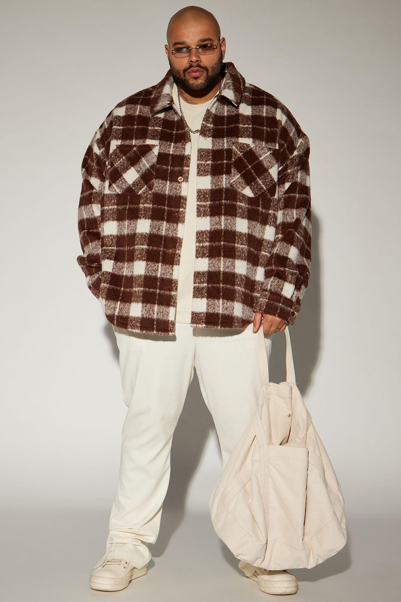 See What Happens Shacket - Brown/combo Product Image