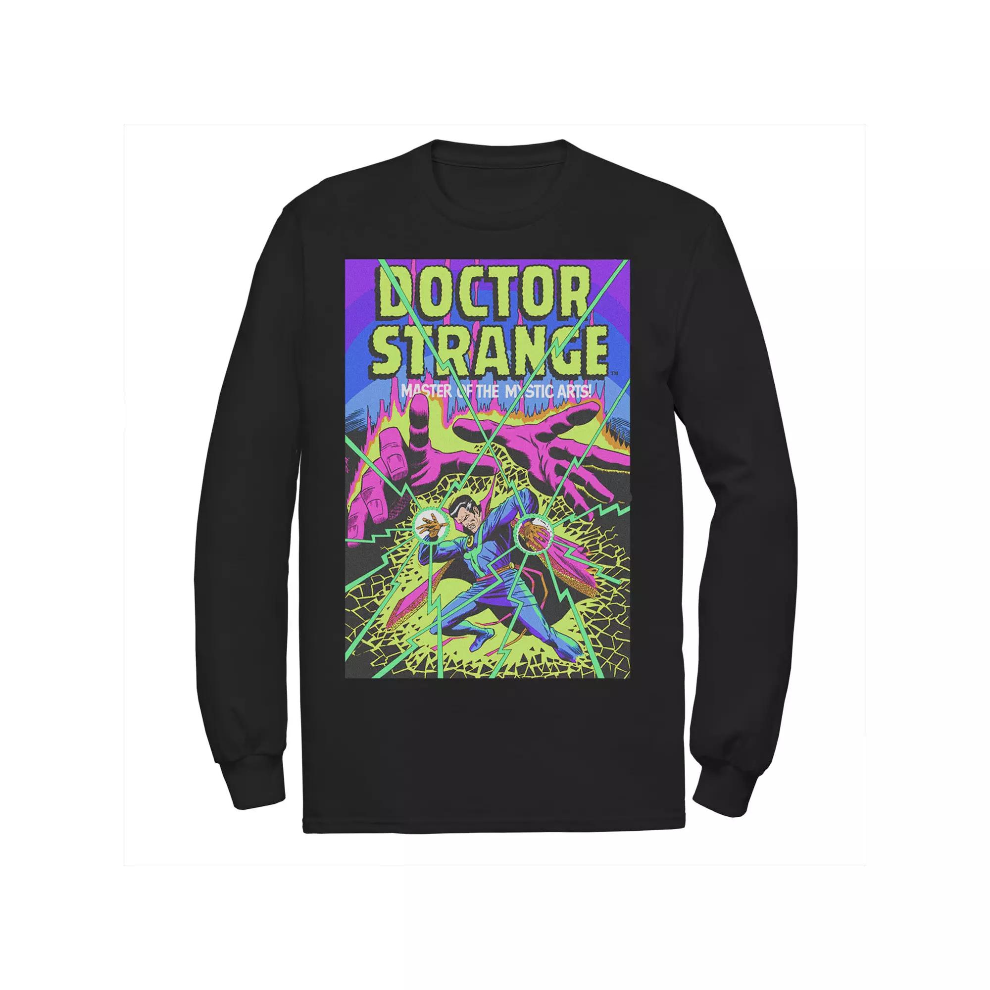 Men's Marvel Doctor Strange Mystic Arts Neon Tee, Size: Small, Black Product Image