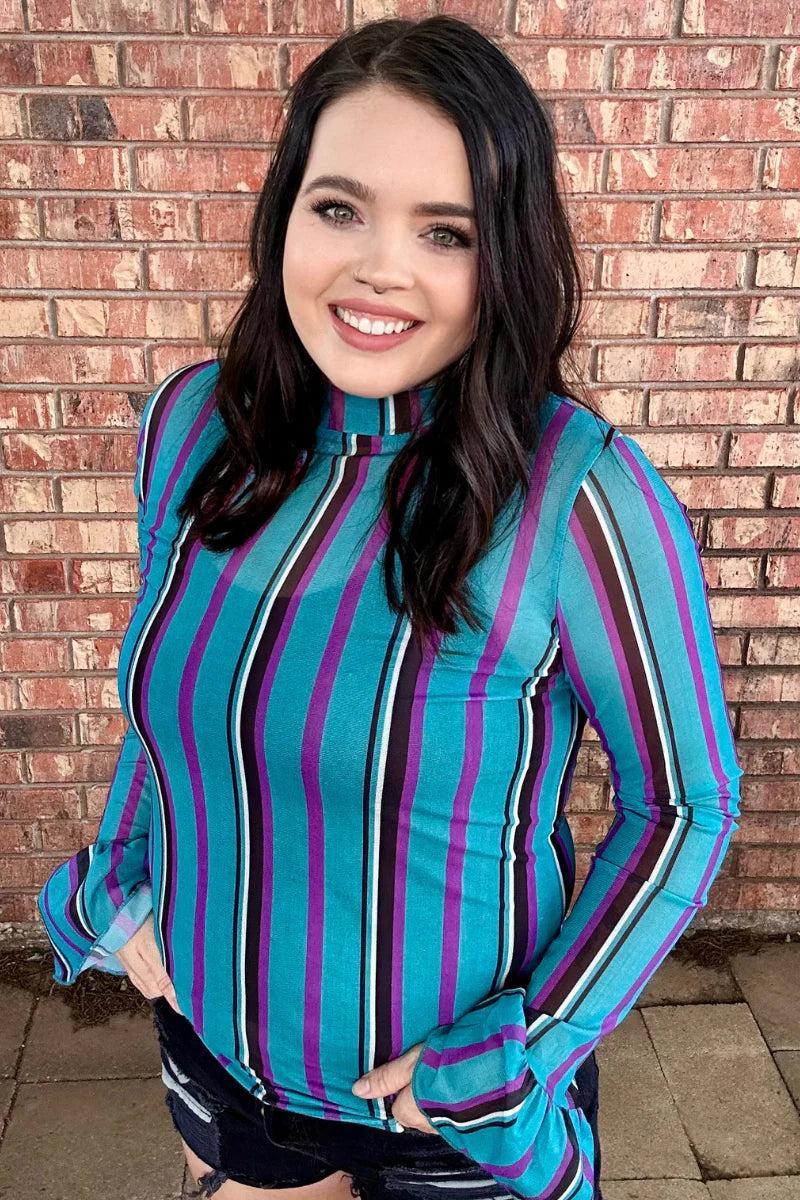 Sterling Kreek Gotta Be Me Mesh Top Product Image