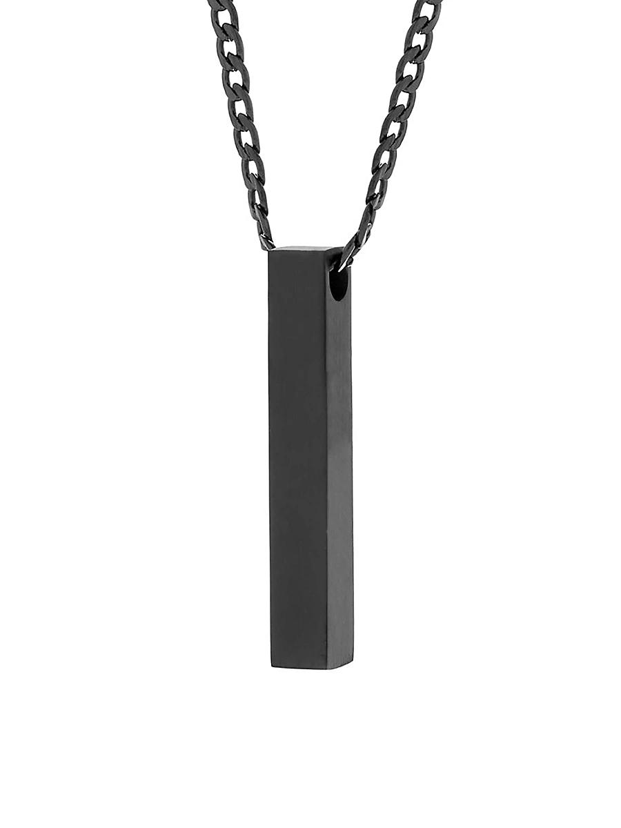Brook and York Men's Engravable Stainless Steel Necklace Product Image