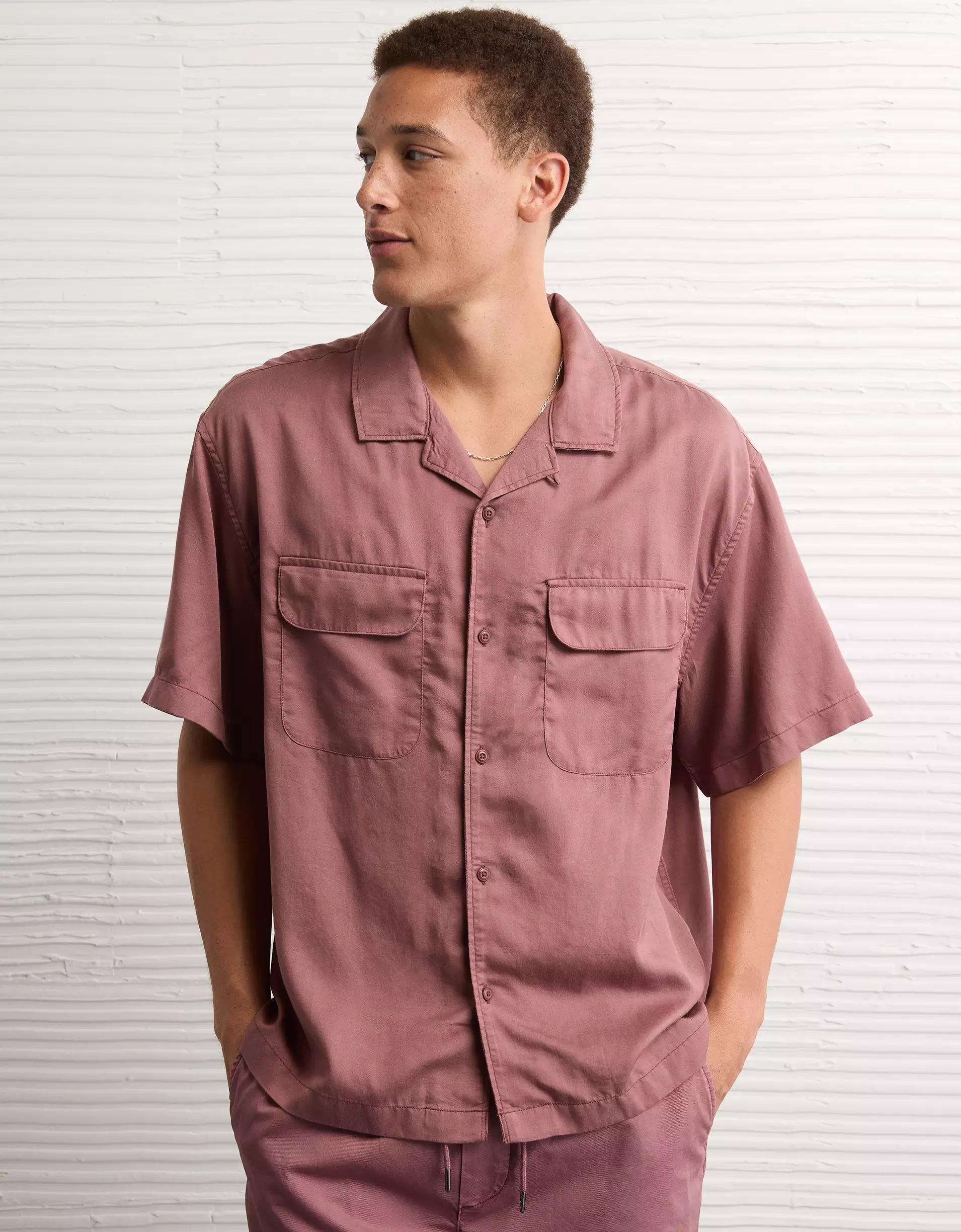 AE Poolside Button-Up Shirt Product Image