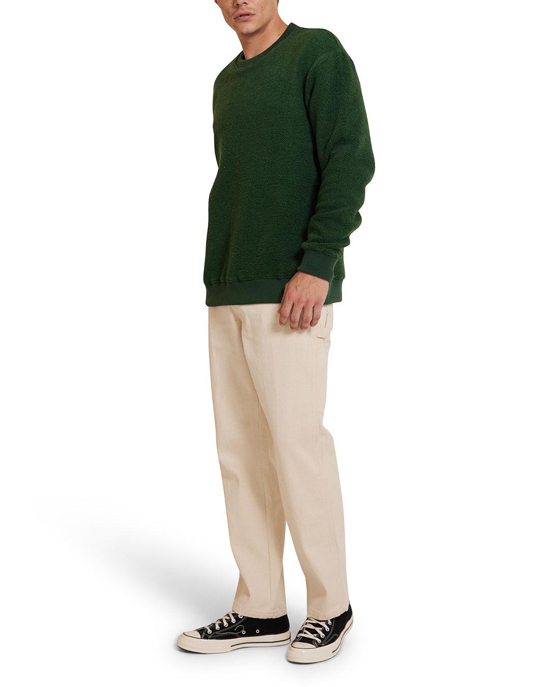 Reo Textured Fleece - Forest Green Product Image