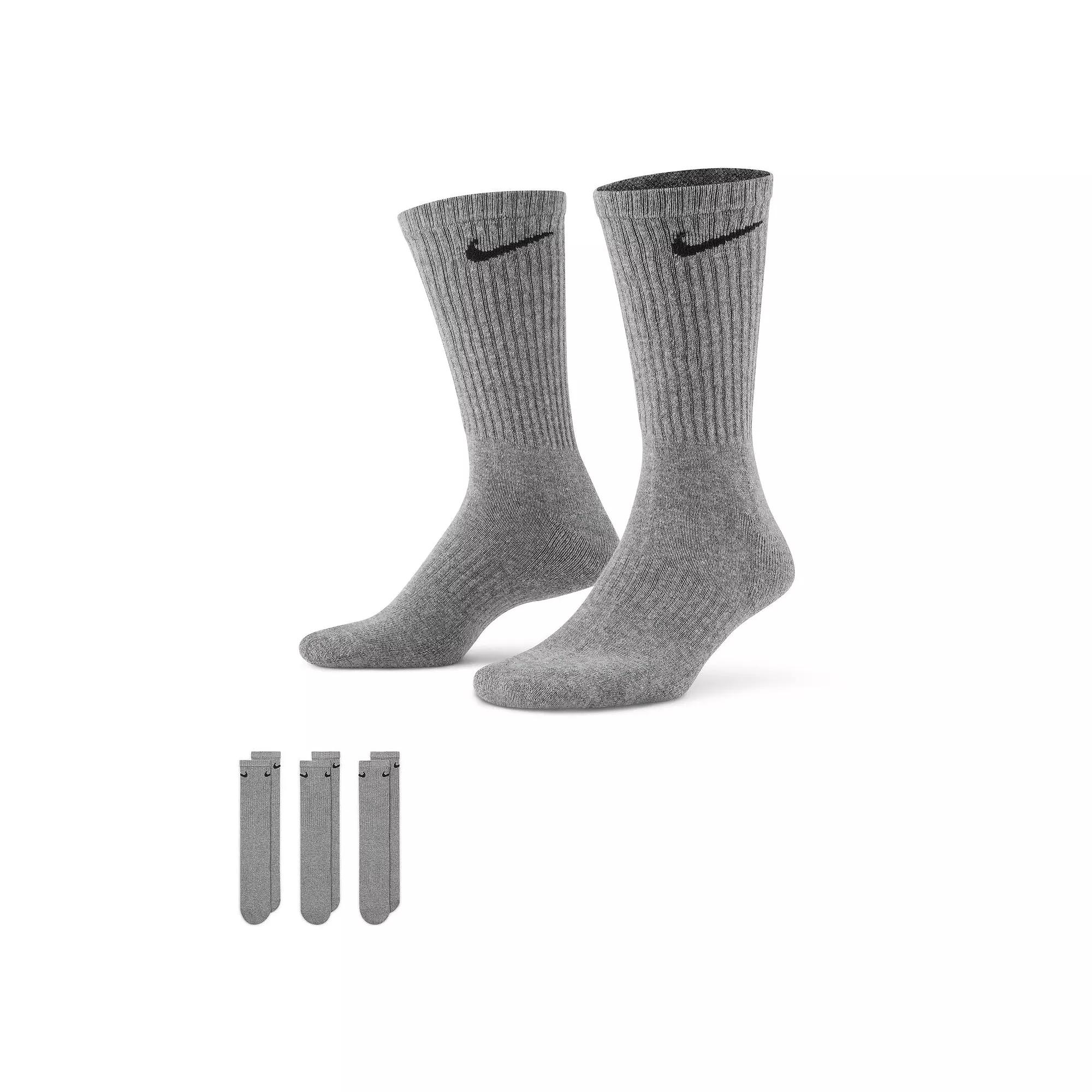 Women's Nike Everyday Cushioned Training Crew Socks 3-Pack,  Product Image