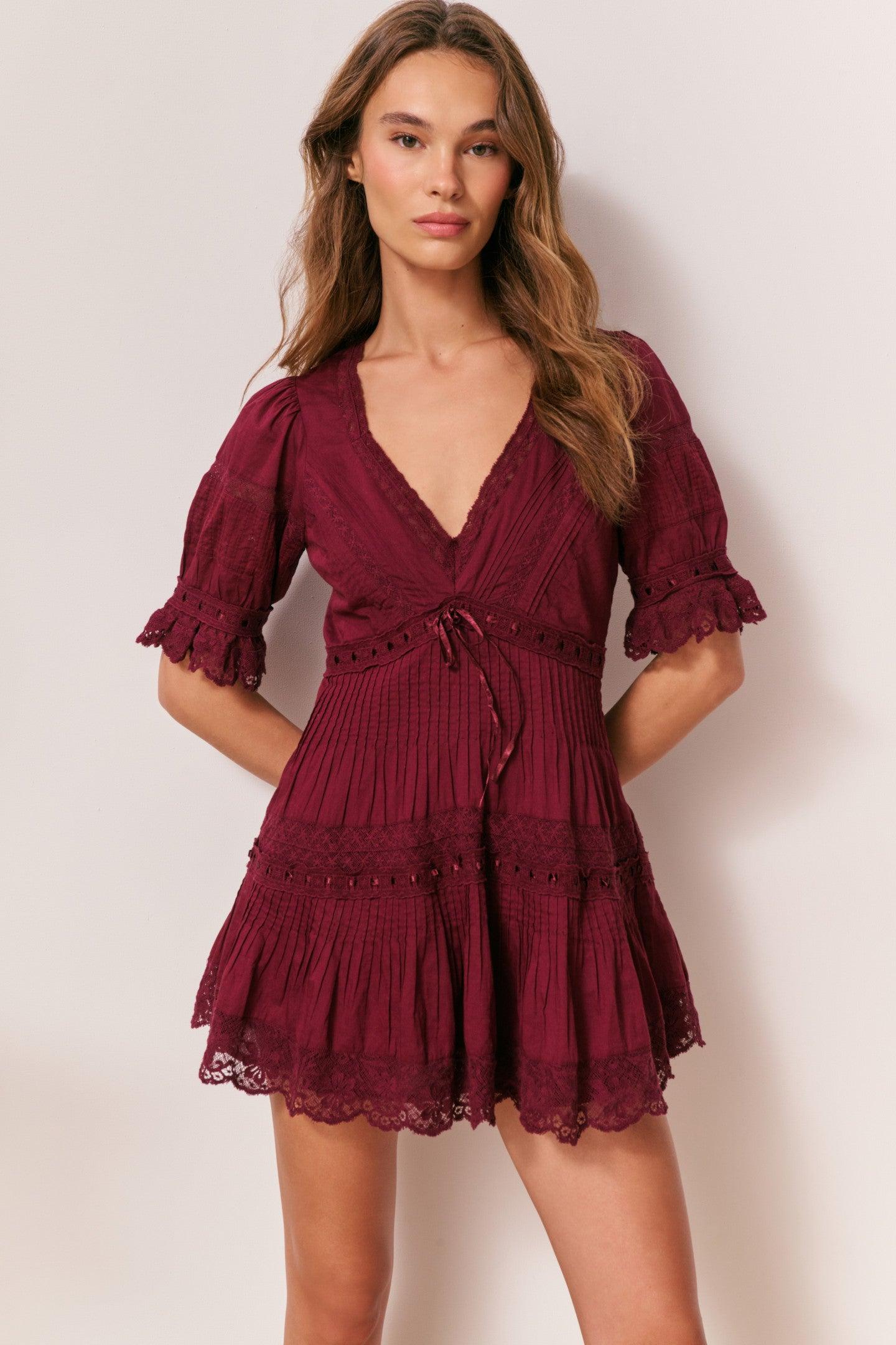 Lilias Cotton Mini Dress Product Image