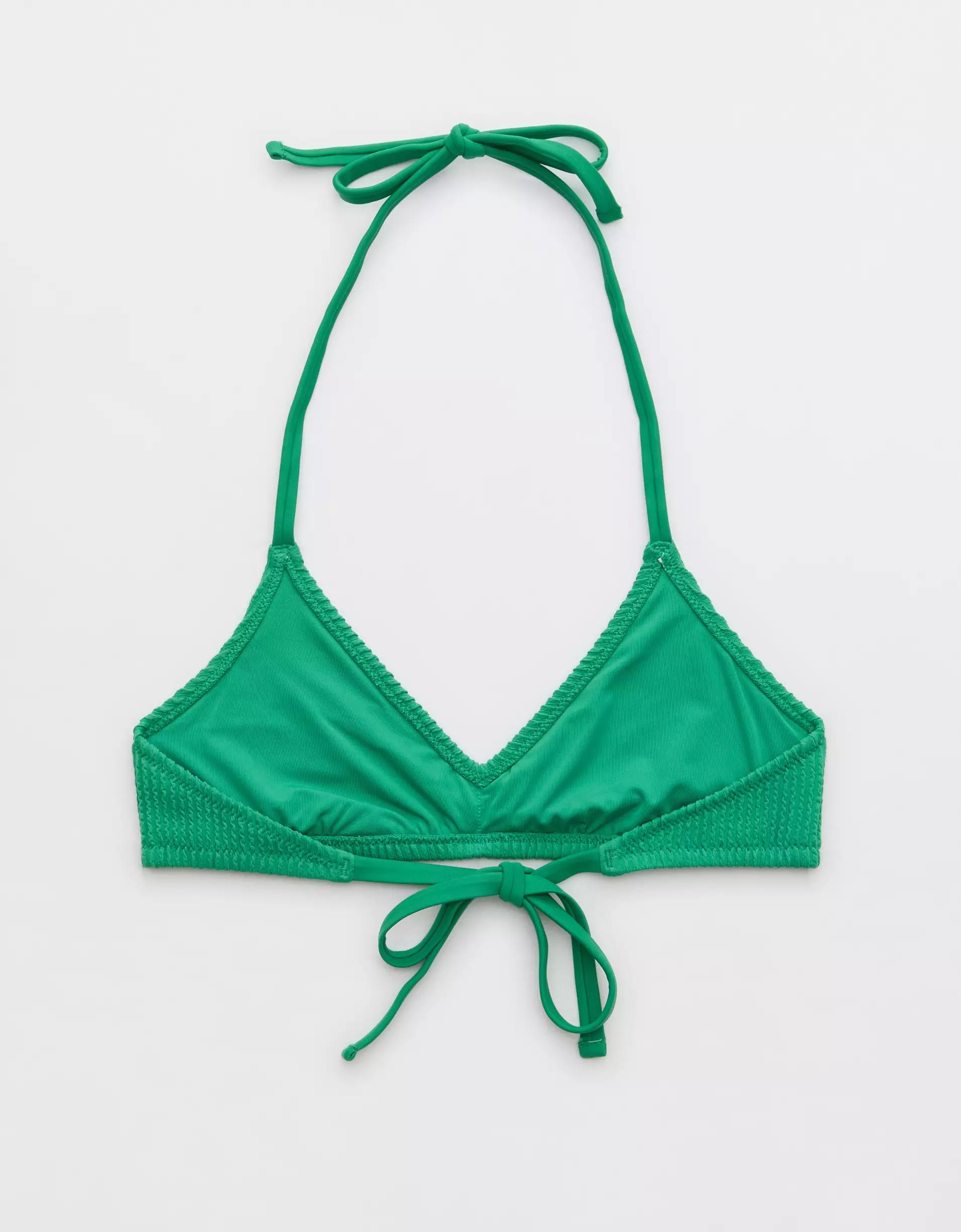 Aerie Crinkle Halter Voop Bikini Top Product Image