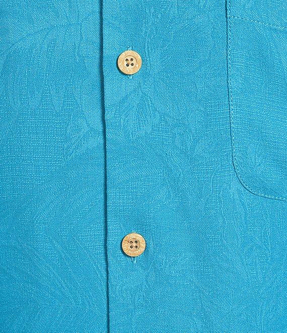 Tommy Bahama Solid Tropic Isle Short Sleeve Camp Collar Woven Shirt Product Image