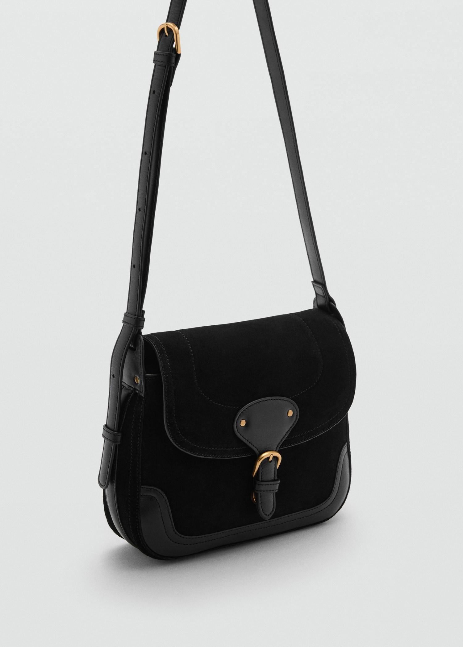 Buckle leather bag - Women | MANGO USA Product Image
