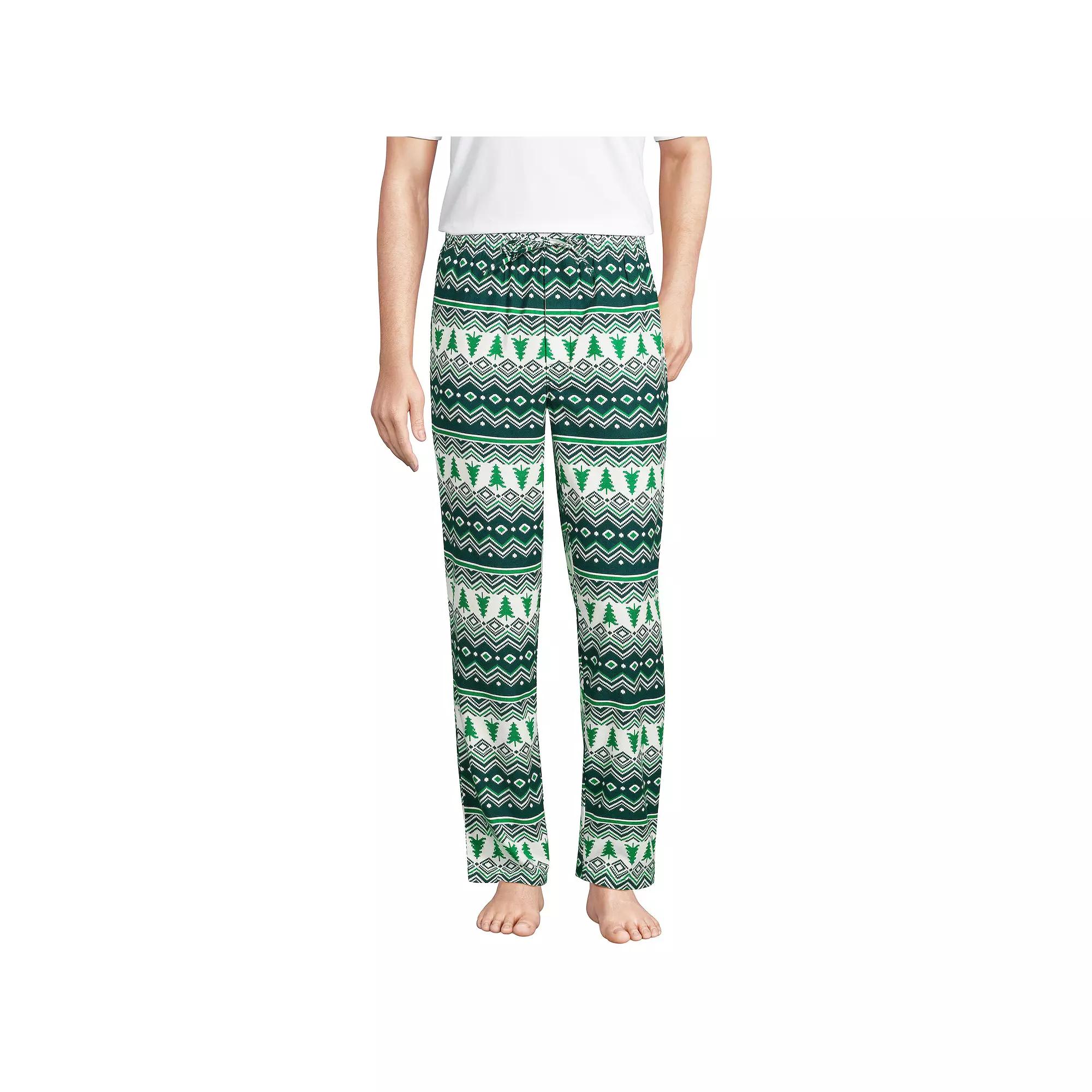 Men's Lands' End Flannel Pajama Sleep Pants,  Product Image