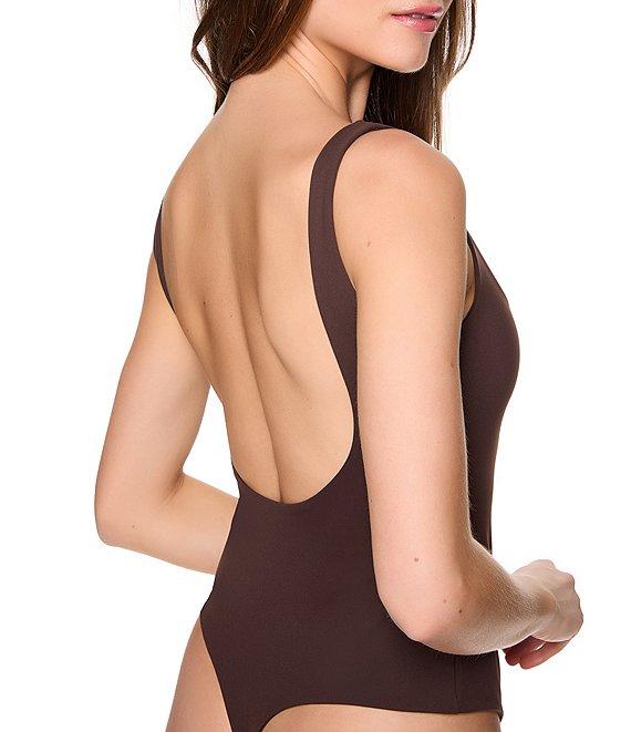 Susana Monaco Signature Stretch Knit Low Open Back Tank Bodysuit Product Image