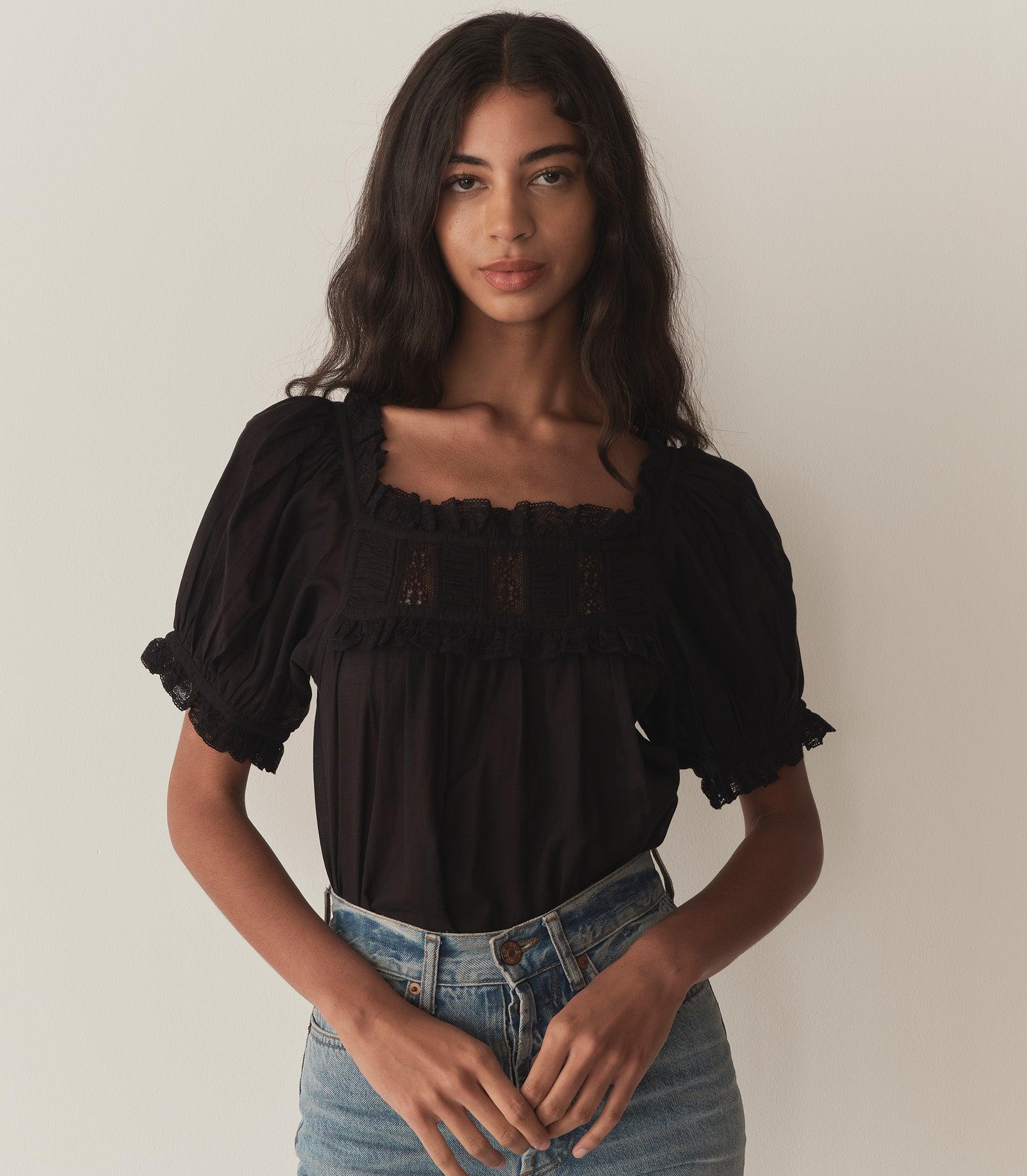 FRANCES TOP -- BLACK Product Image