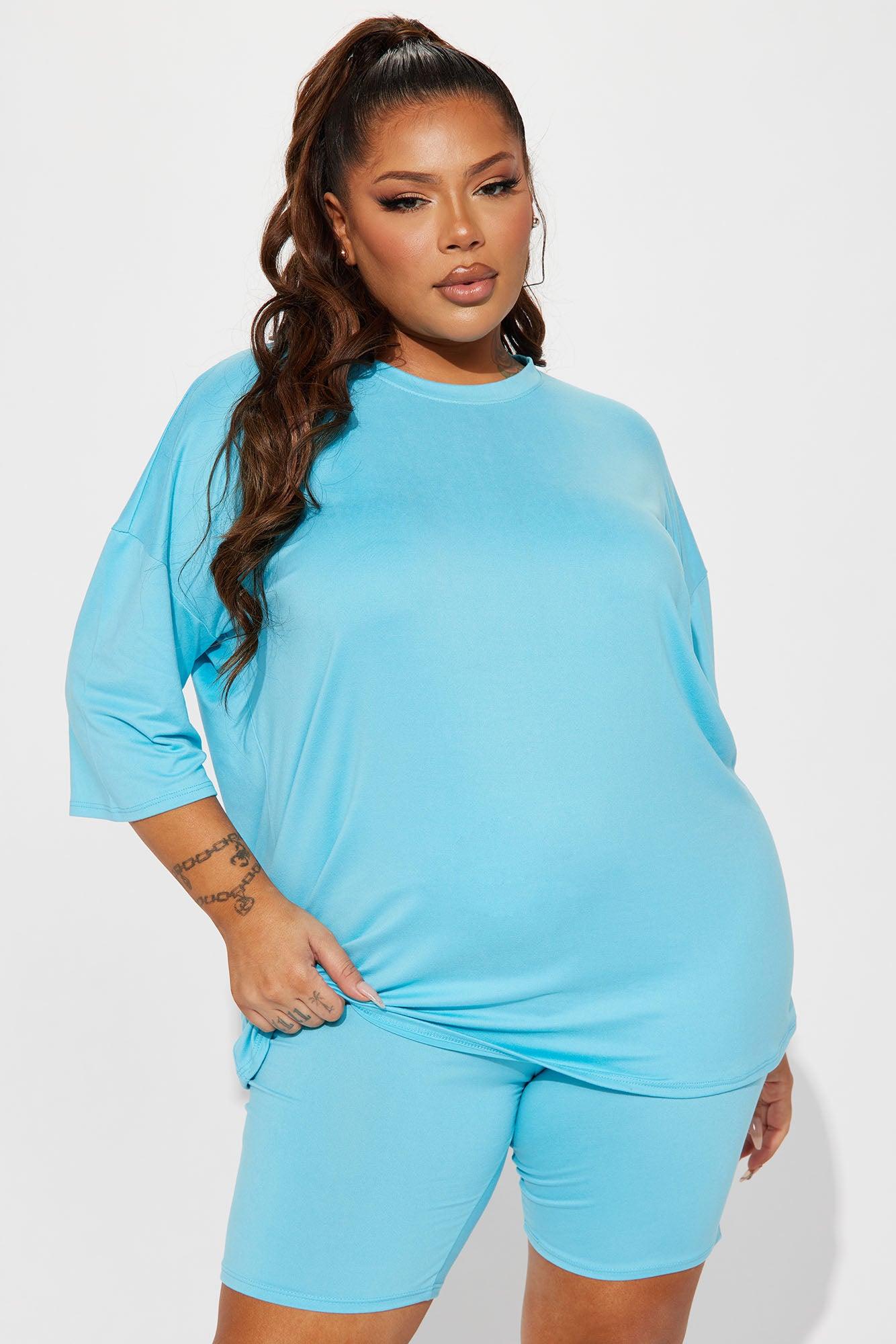 Weekend Vibes Short Set - Aqua Product Image