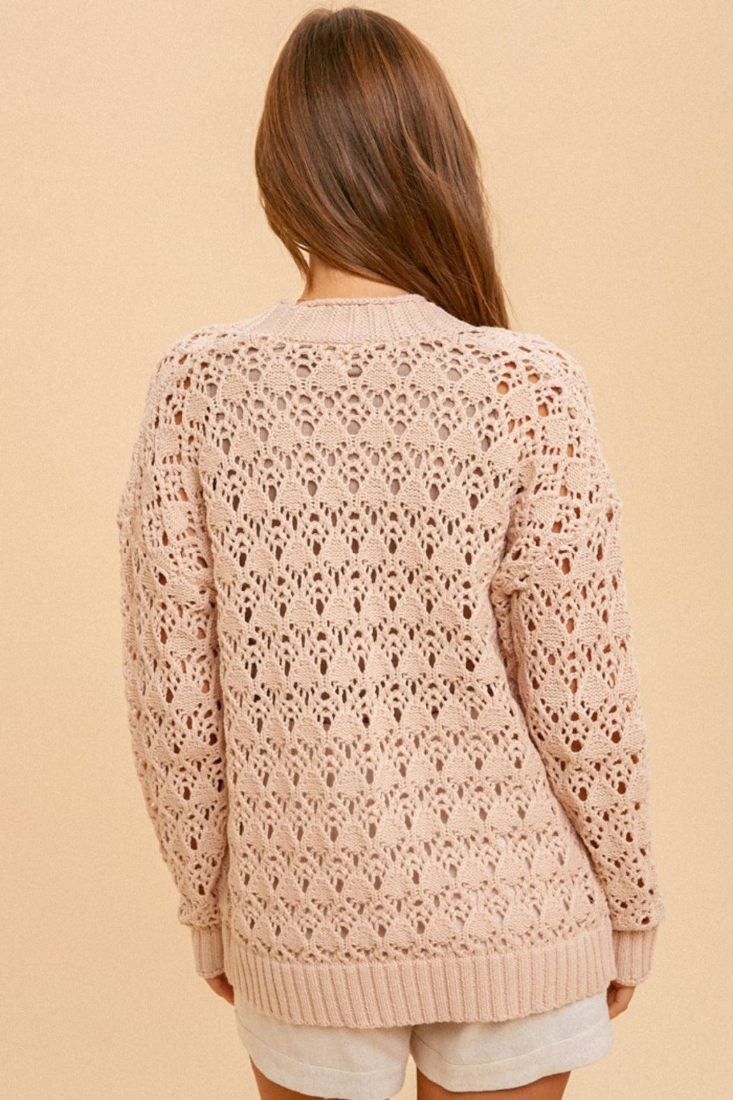 Spring Pointelle Cardigan Product Image