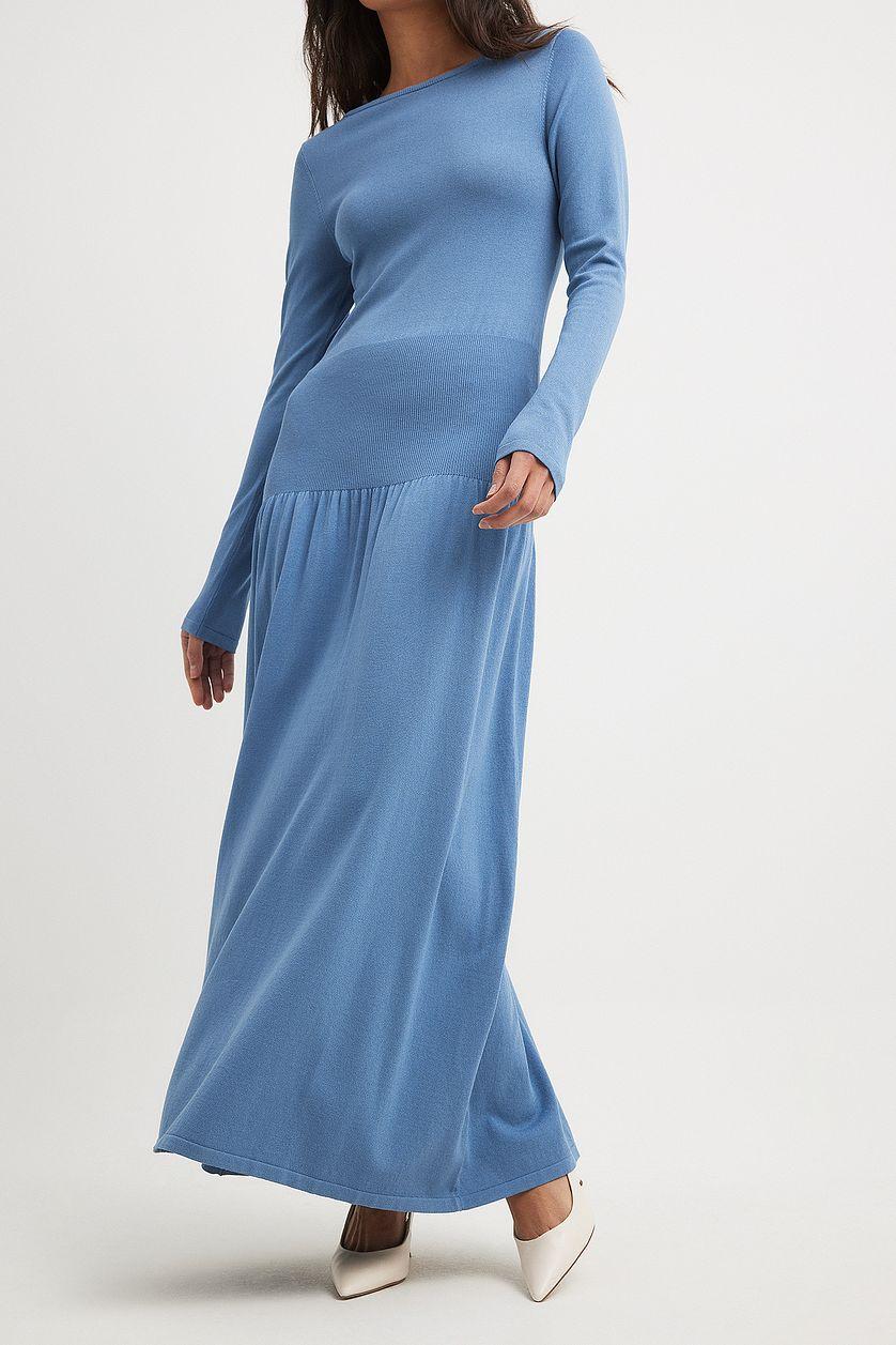 Knitted Waist Detail Maxi Dress Product Image