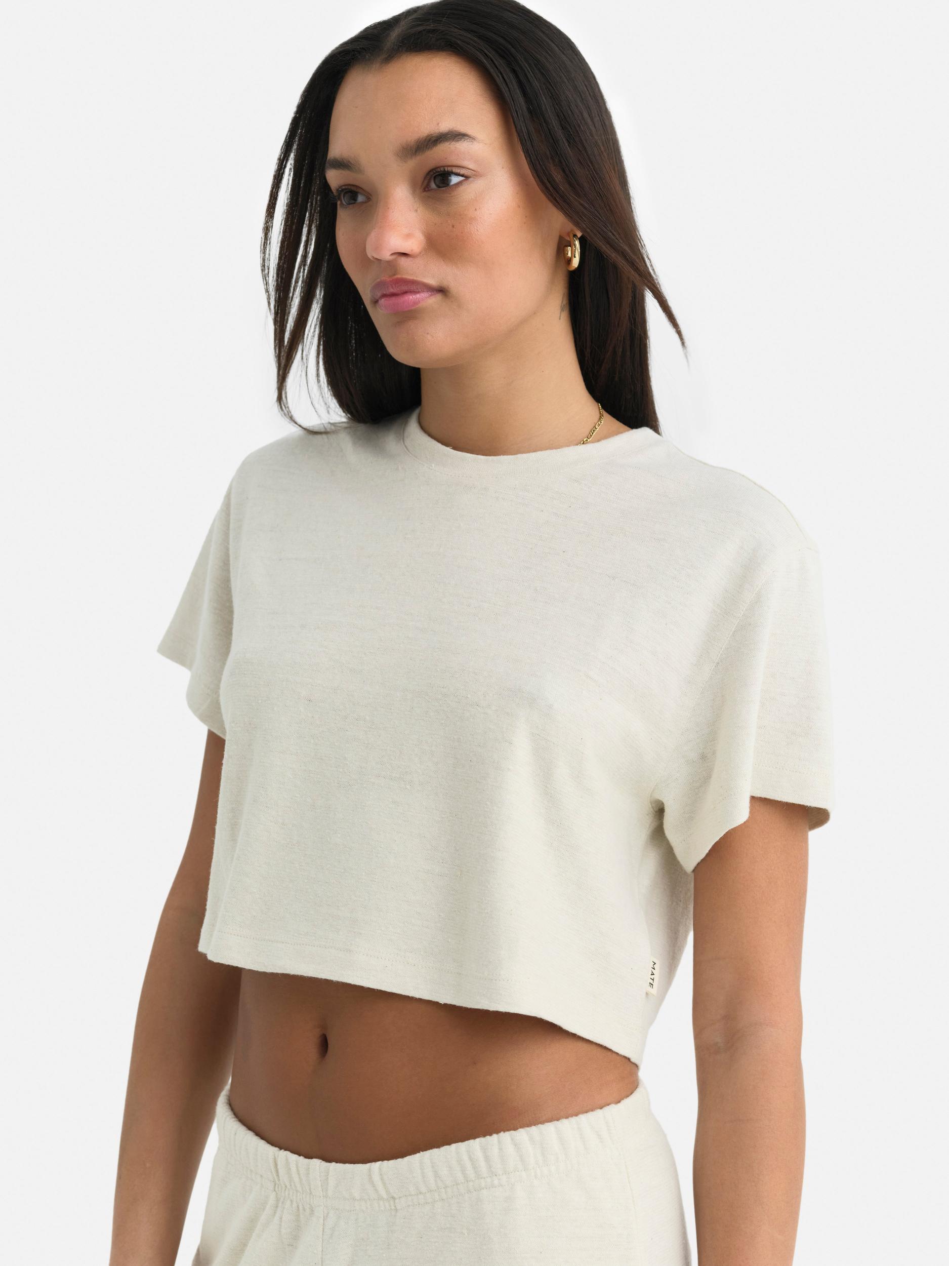 Regenerative Hemp Relaxed Crop Tee Female Product Image