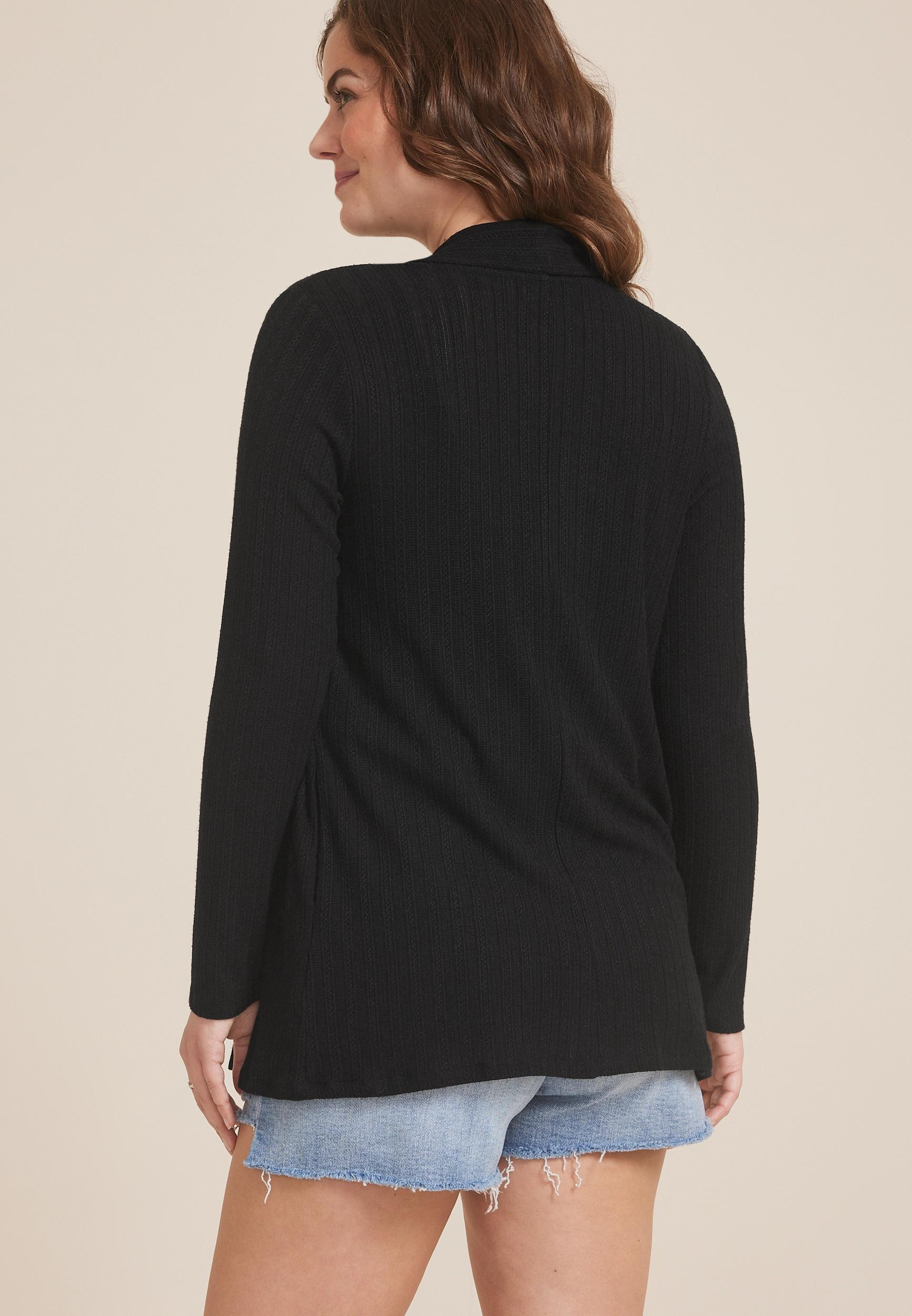 Pointelle Shawl Collar Cardigan Product Image