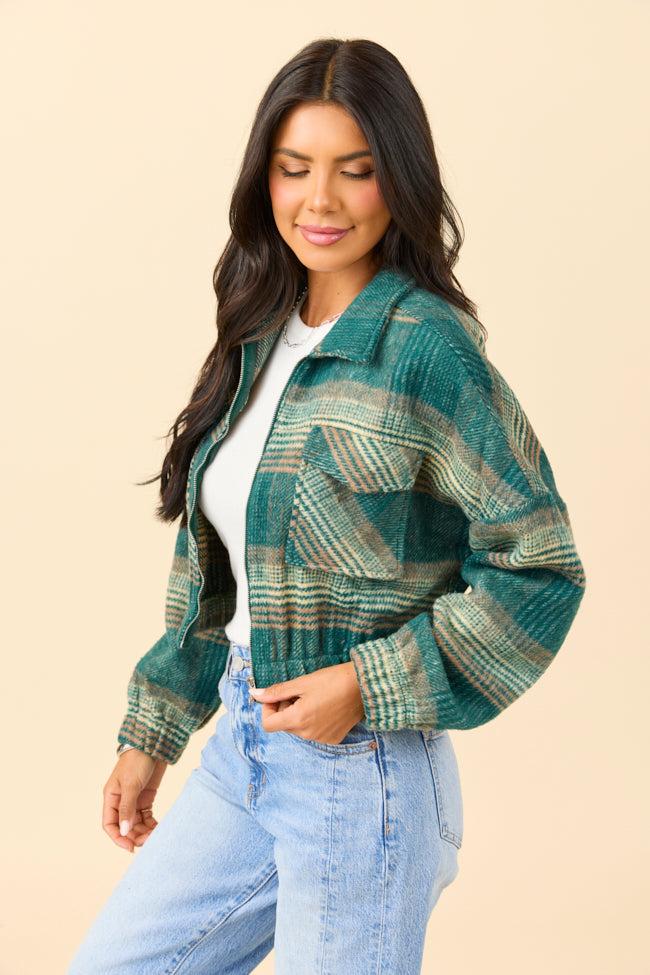 Finley Green Plaid Jacket FINAL SALE Product Image