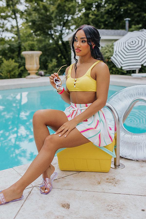 Hermosa Bikini Top in Yellow Product Image