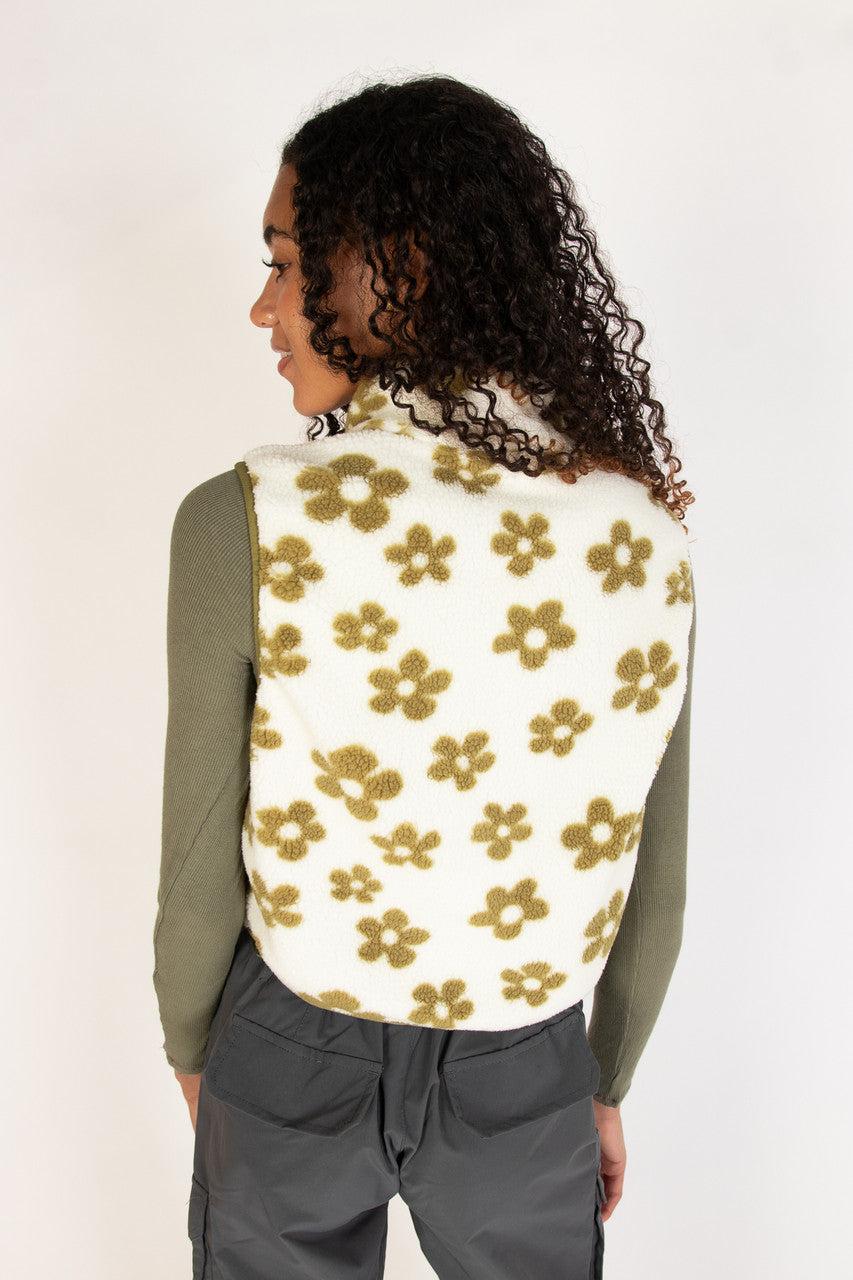 Daisy Fleece Zip Up Vest Product Image