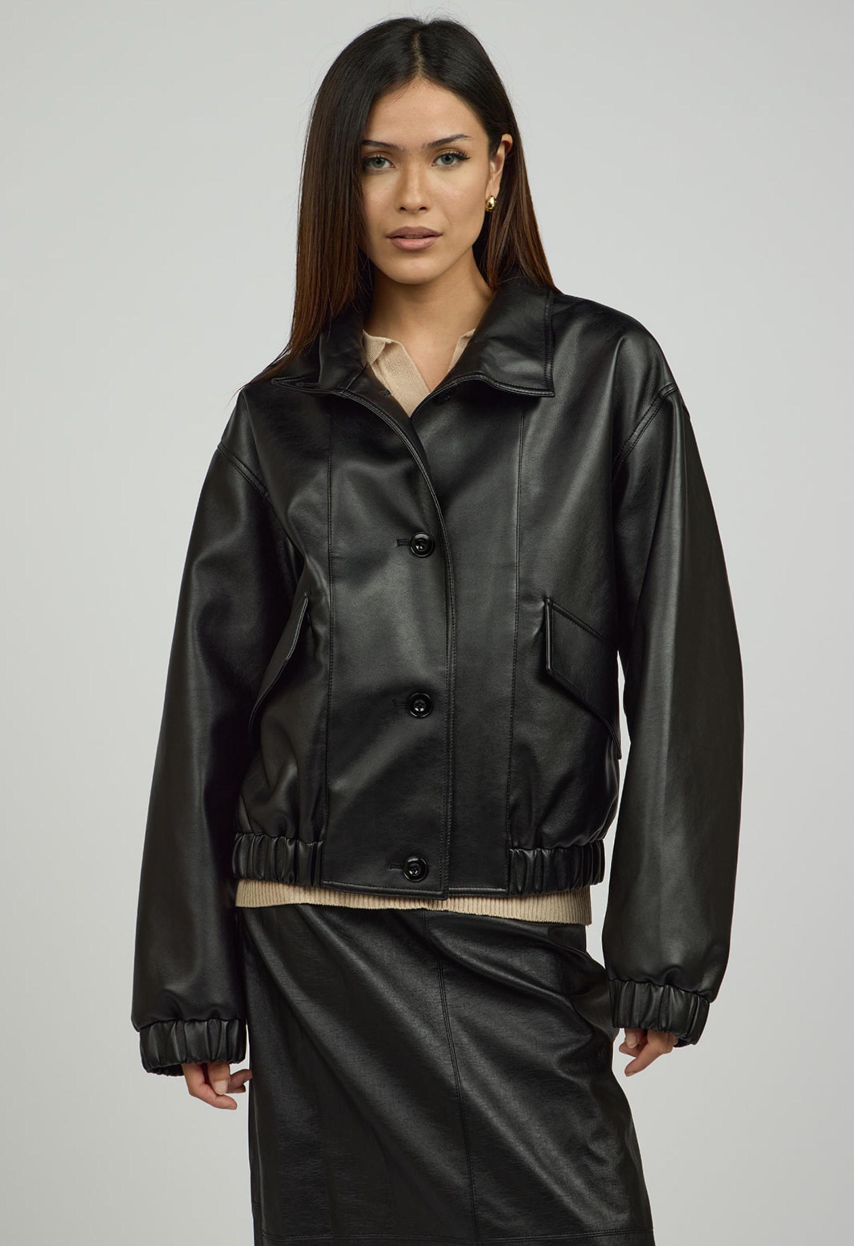 Soriana Vegan Leather Jacket Product Image