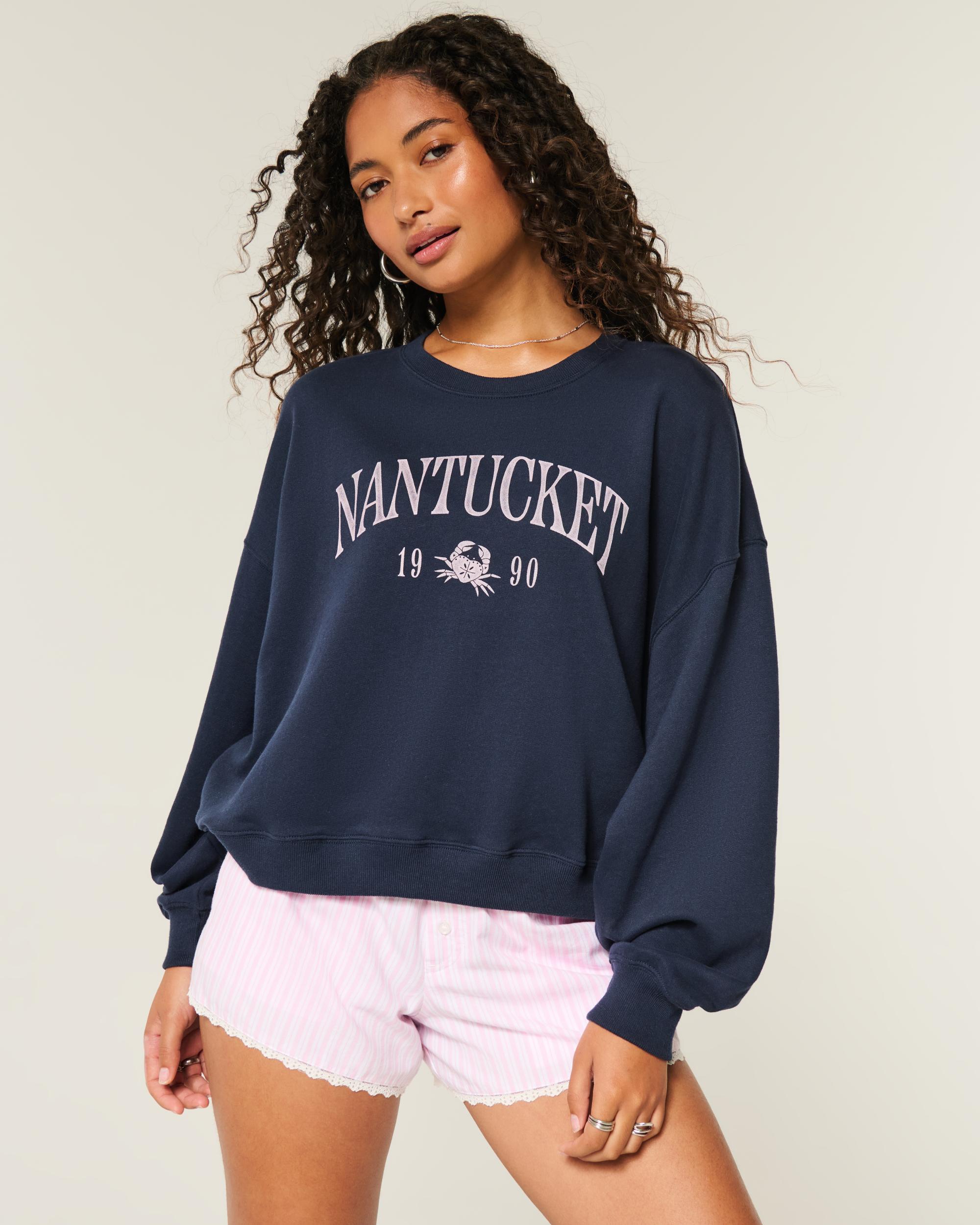 Easy Montauk New York Graphic Crew Sweatshirt Product Image