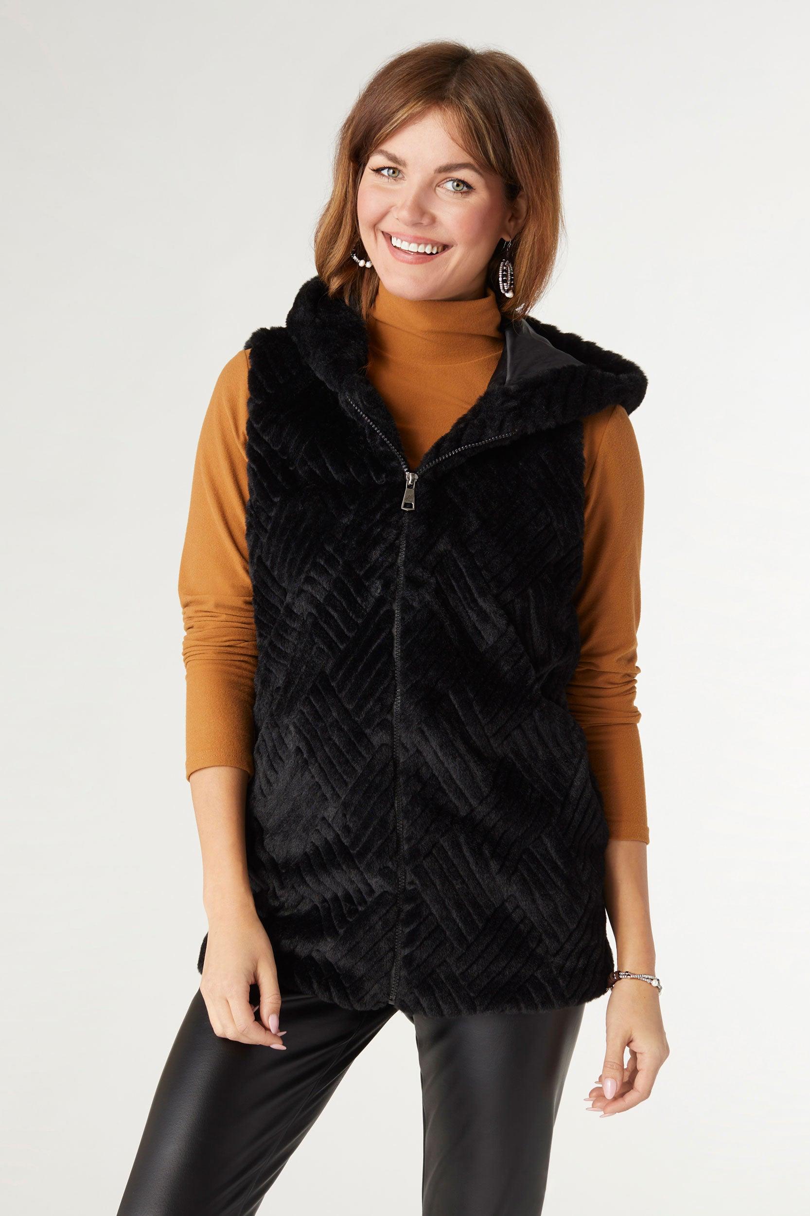 Lyric Faux Fur Vest Product Image